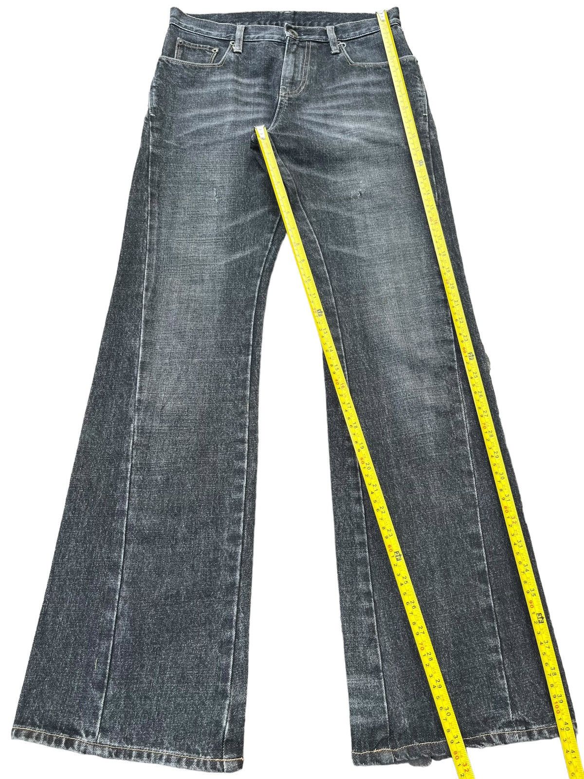 Japanese Brand × Jun Takahashi × Uniqlo Vintage Japanese Brand Multi Pocket Dojo Flared Faded Jeans Size US 28 / EU 44 - 9 Thumbnail