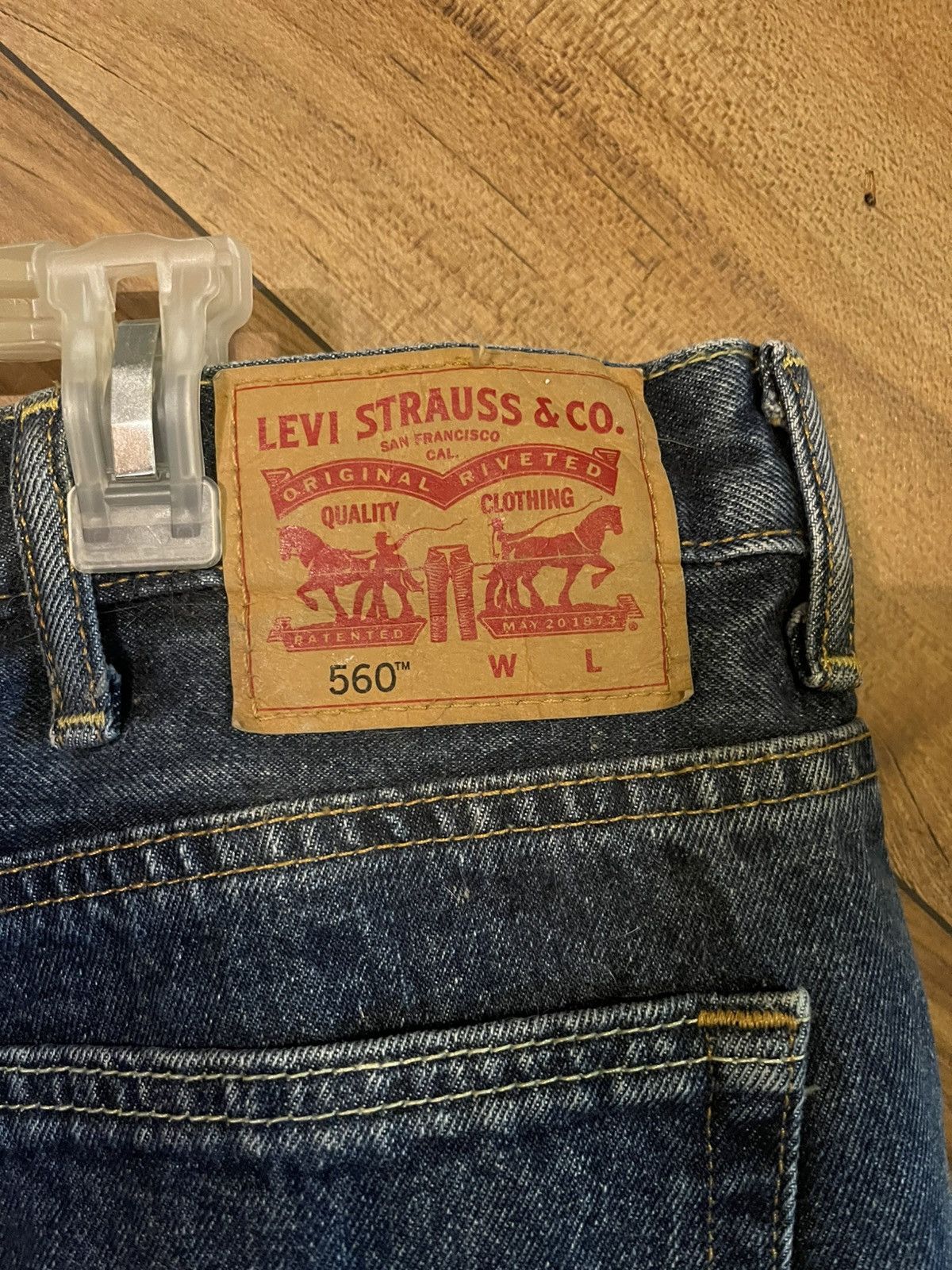 Levi's Levi’s 560 48x30 Comfort Fit Tapered Leg Jeans Blue Denim Size US 44 / EU 60 - 5 Thumbnail