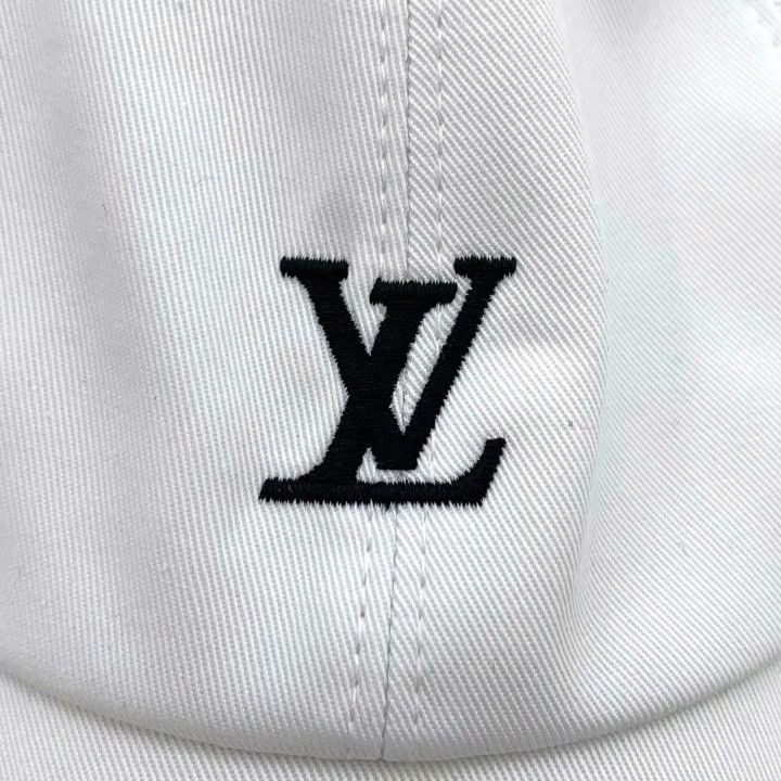 Louis Vuitton Louis Vuitton White Logo Embroidered Casual Cap Size ONE SIZE - 7 Thumbnail