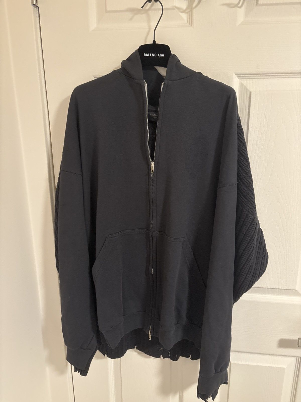 Balenciaga Patched Zip-Up Hoodie Size US M / EU 48-50 / 2 - 1 Thumbnail