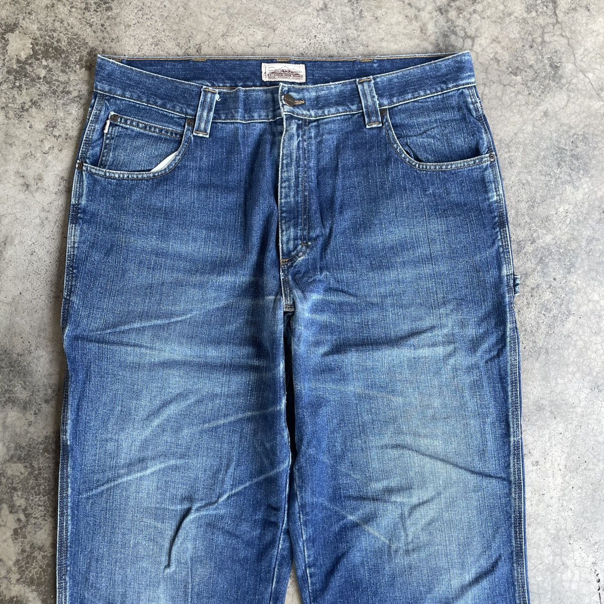 L.L. Bean 🔥Vintage L.L.Bean Carpenter Worker Distress Denim Jeans Size US 38 / EU 54 - 2 Thumbnail
