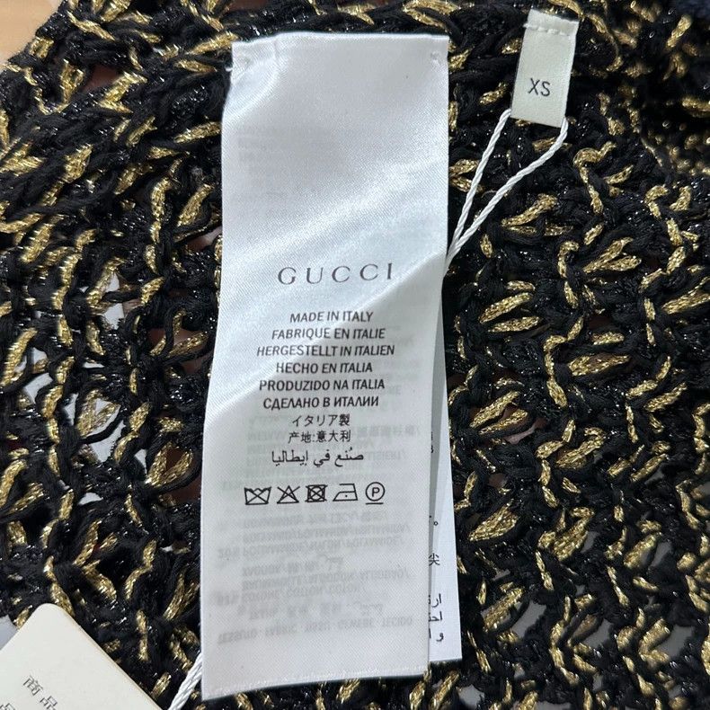Gucci Gucci Pearl buckle striped woven cardigan jacket 2504-Nexta Size XS / US 0-2 / IT 36-38 - 5 Thumbnail