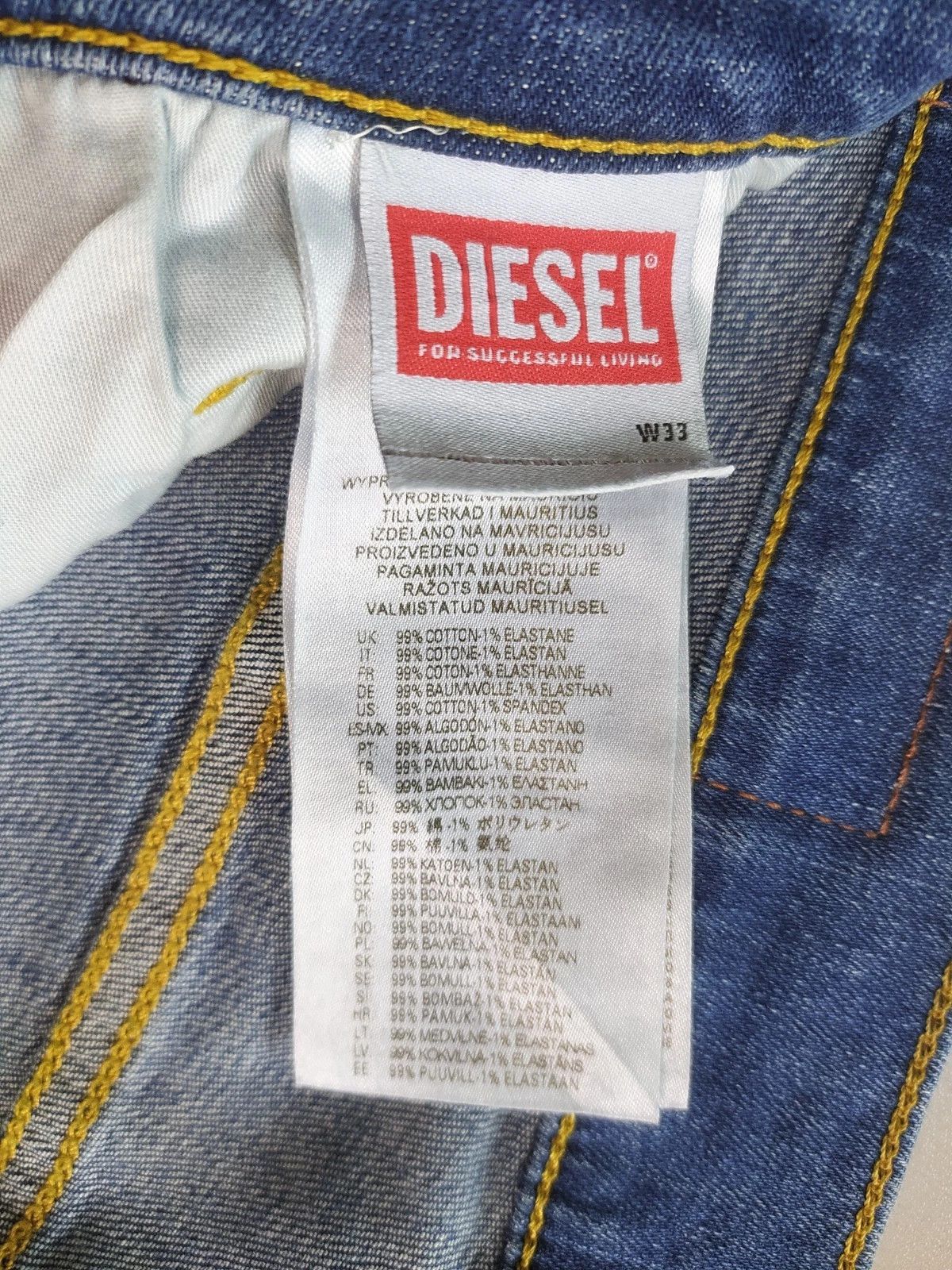 Diesel Diesel D-LUSTER L.30 MENS JEANS T/9951 Size US 33 - 7 Thumbnail