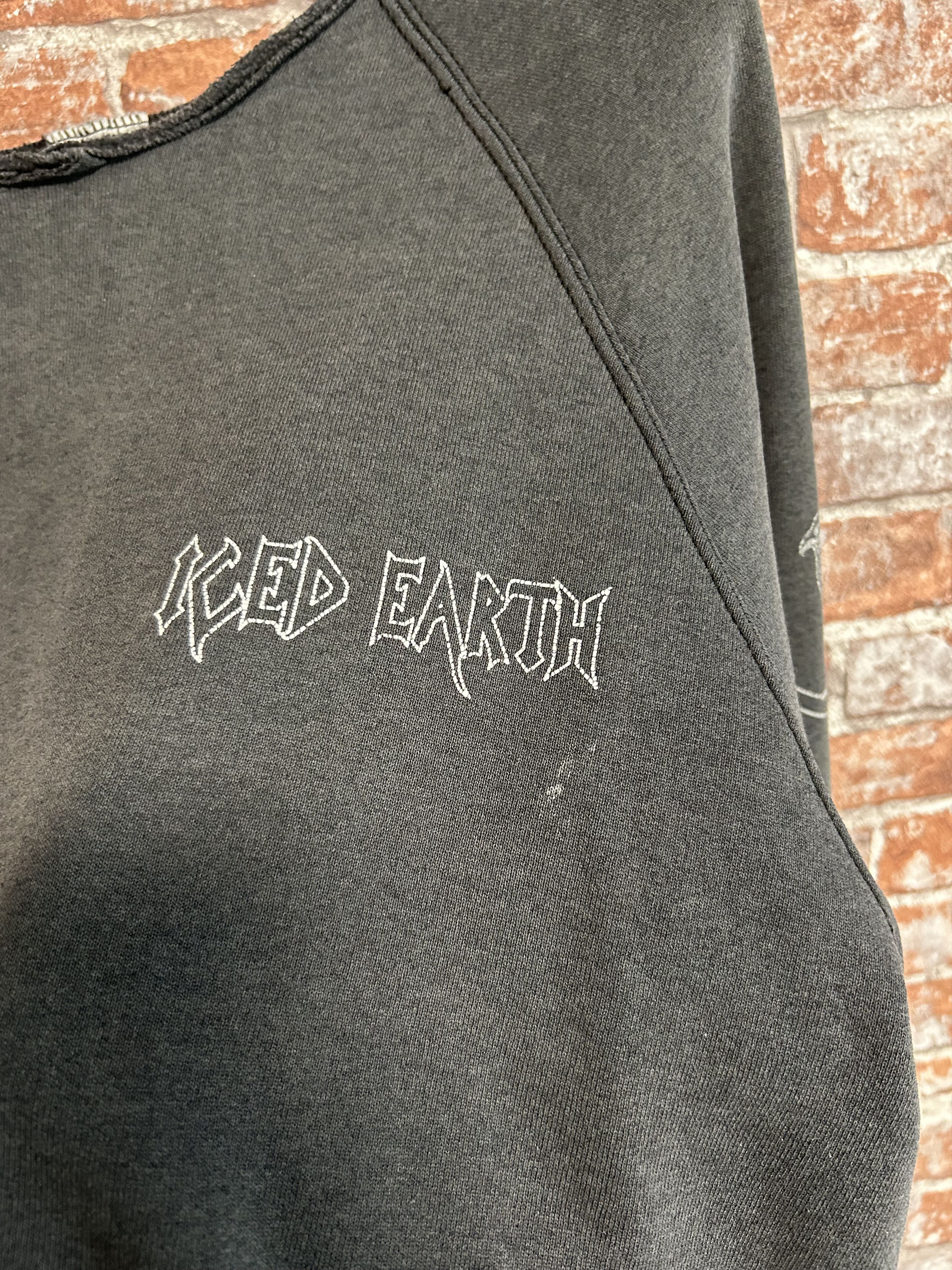Band Tees Vintage 90s Iced Earth Rock Band Custom Sweatshirt Size US XL / EU 56 / 4 - 16 Thumbnail