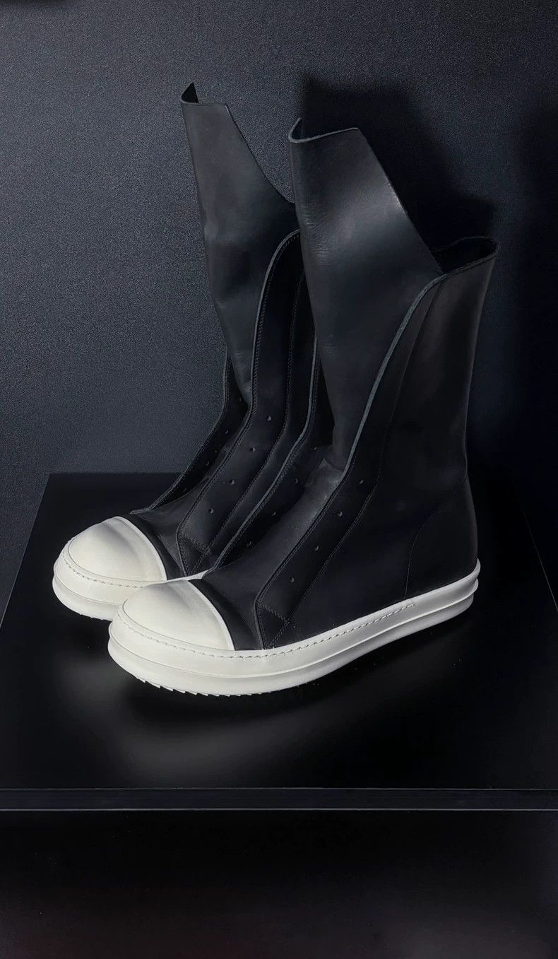Rick Owens Rick Owens Leather High-Tongue Sneakers 15 Size US 9.5 / EU 42-43 - 1 Thumbnail