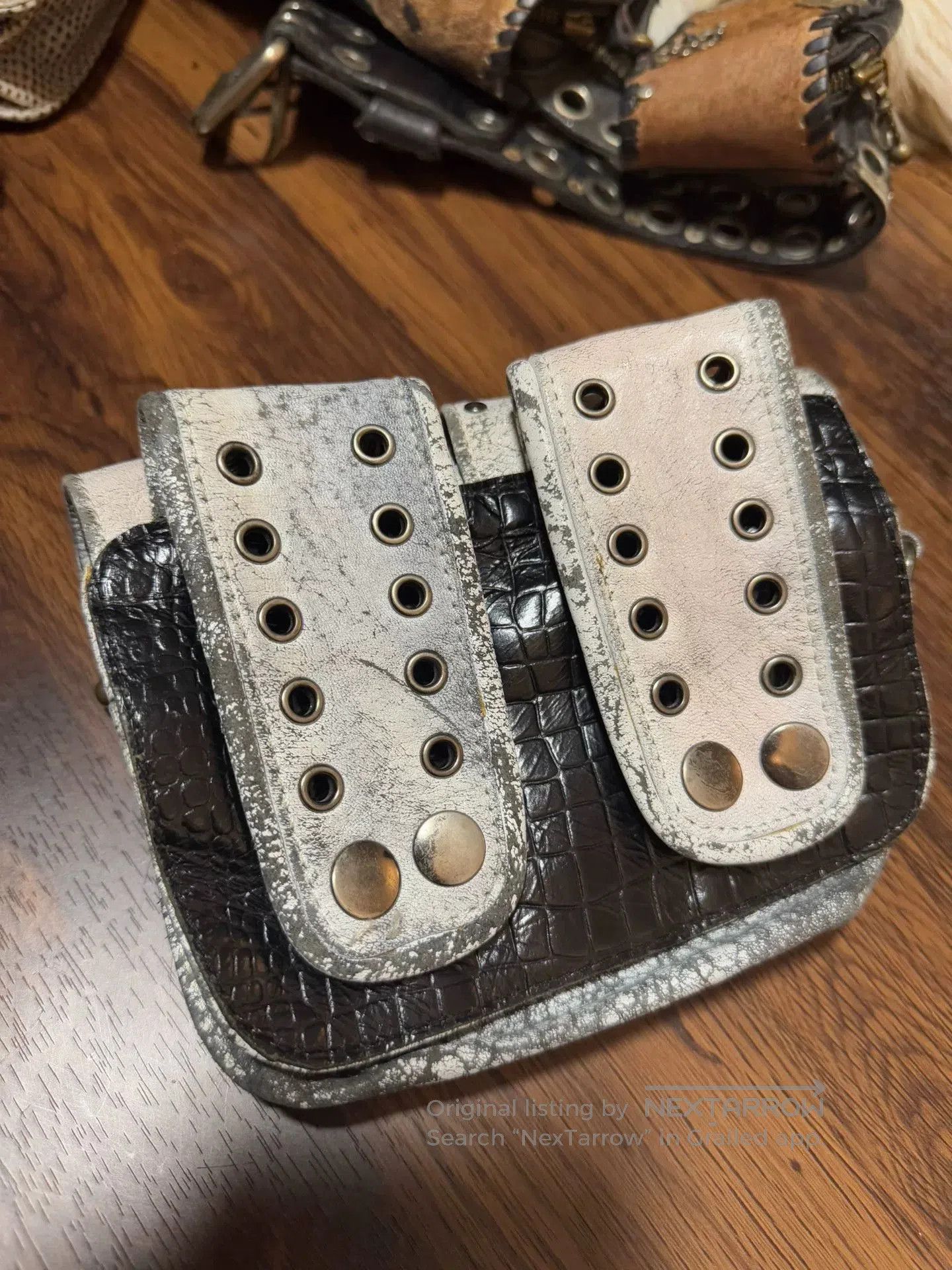 KMRii kmrii Visual Kei White Waist Bag. Size ONE SIZE - 6 Thumbnail