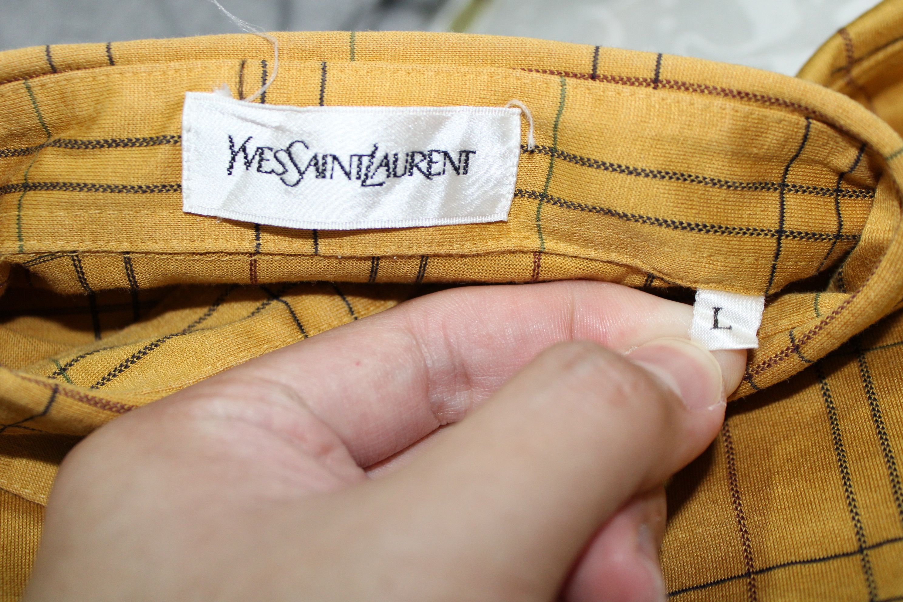Yves Saint Laurent Vintage 80s Yves Saint Laurent Polo Tee Size US L / EU 52-54 / 3 - 7 Thumbnail