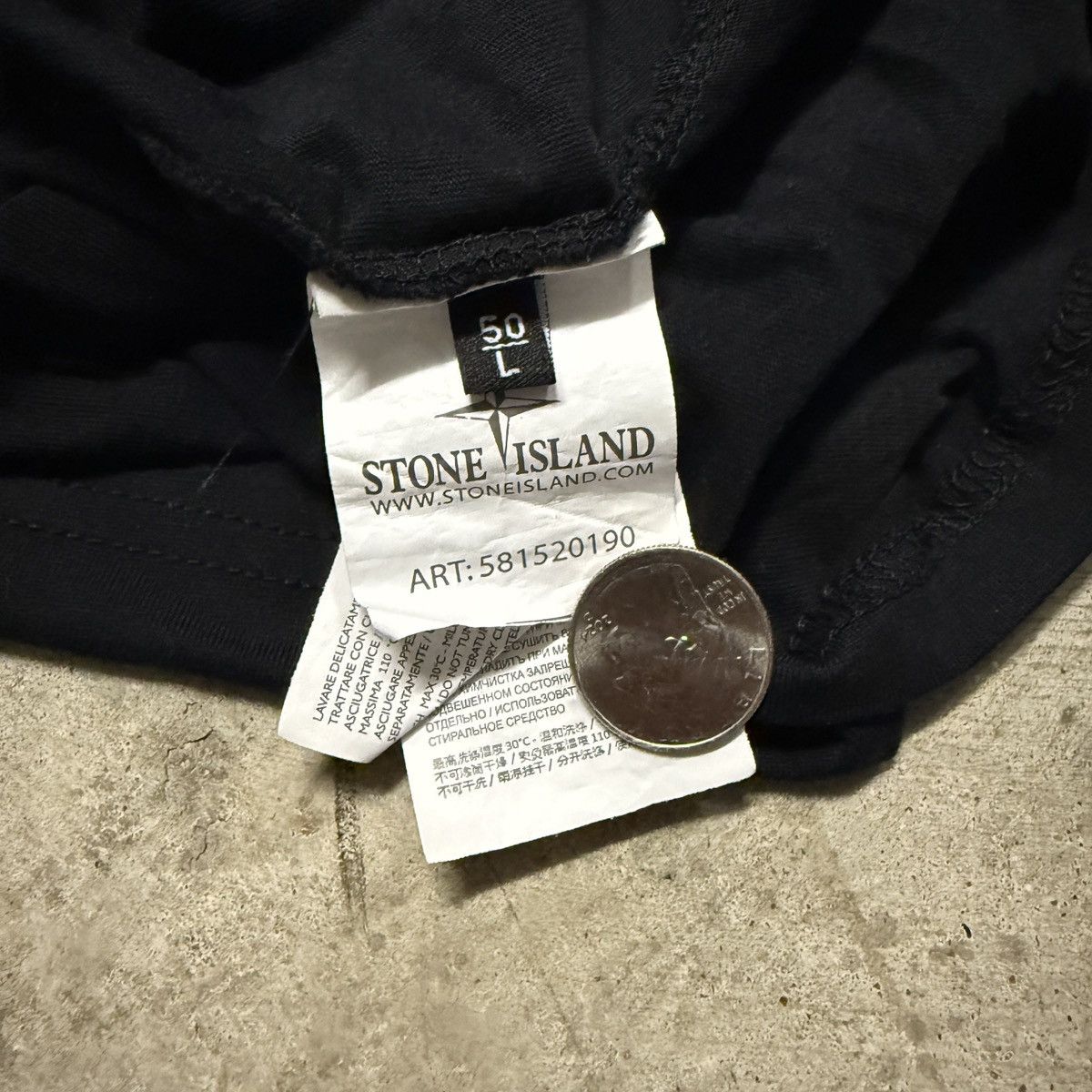 Stone Island Stone Island Rubberized Logo Shirt Size L Size US L / EU 52-54 / 3 - 4 Thumbnail