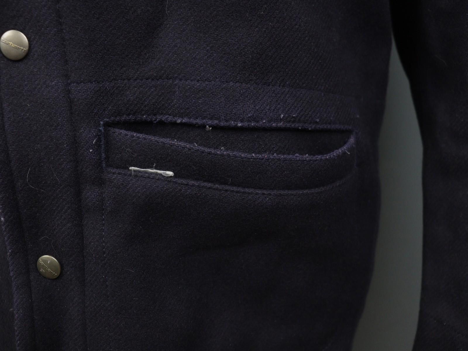 Carhartt Carhartt Navy Wool Collared Palmer Coat Jacket Size M Size US M / EU 48-50 / 2 - 8 Thumbnail