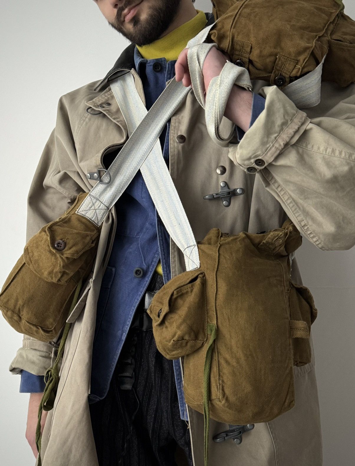 Vintage Vintage 70s Military Army Soviet Union Carrying Gas Mask Bag Size ONE SIZE - 1 Thumbnail
