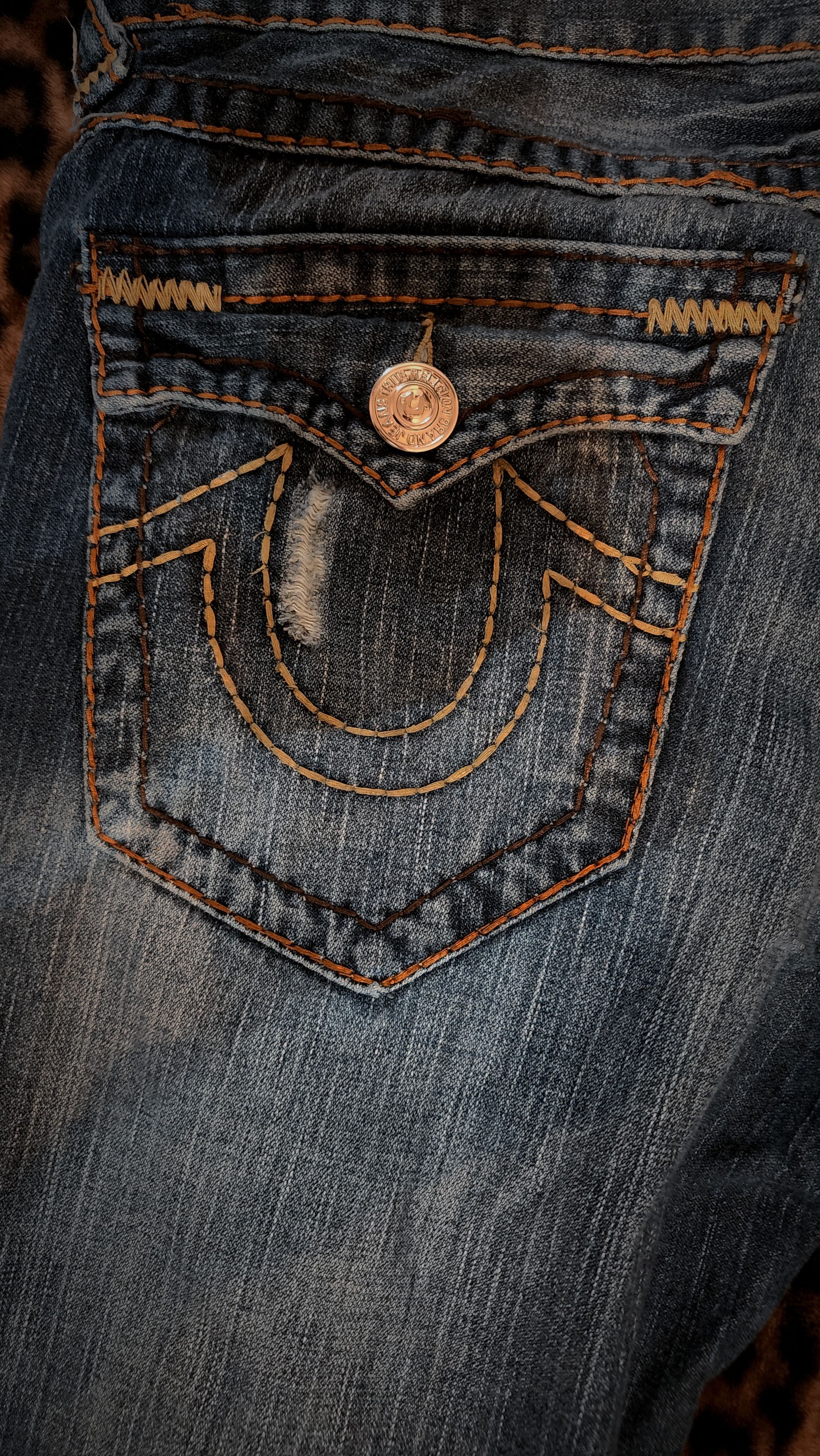 True Religion True Religion Super T Vintage Jeans Size US 36 / EU 52 - 4 Thumbnail