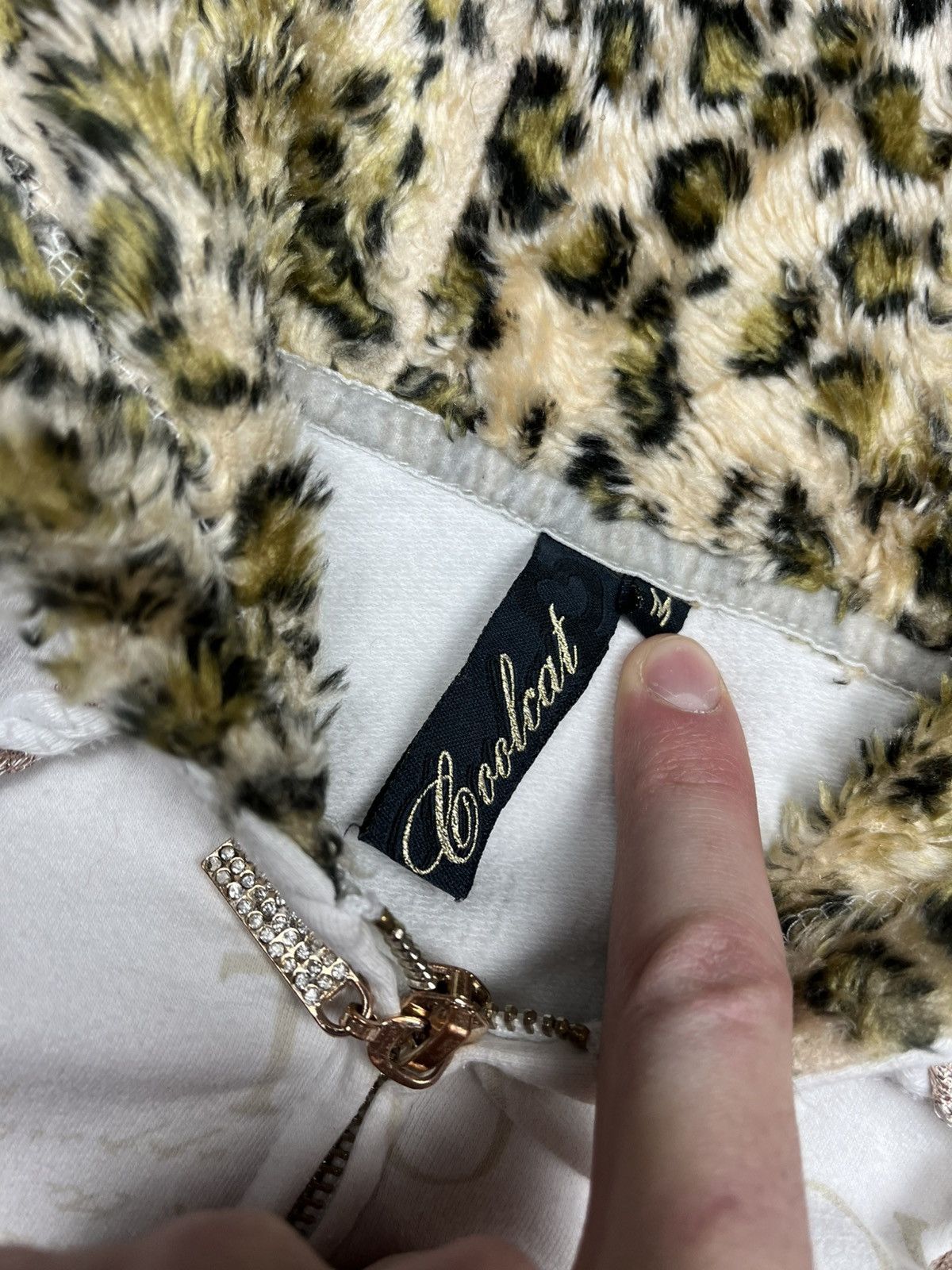 If Six Was Nine LGB IfSixWasNine Cute Leopard Supreme Fur Faux Zip Hoodie Size M / US 6-8 / IT 42-44 - 6 Thumbnail