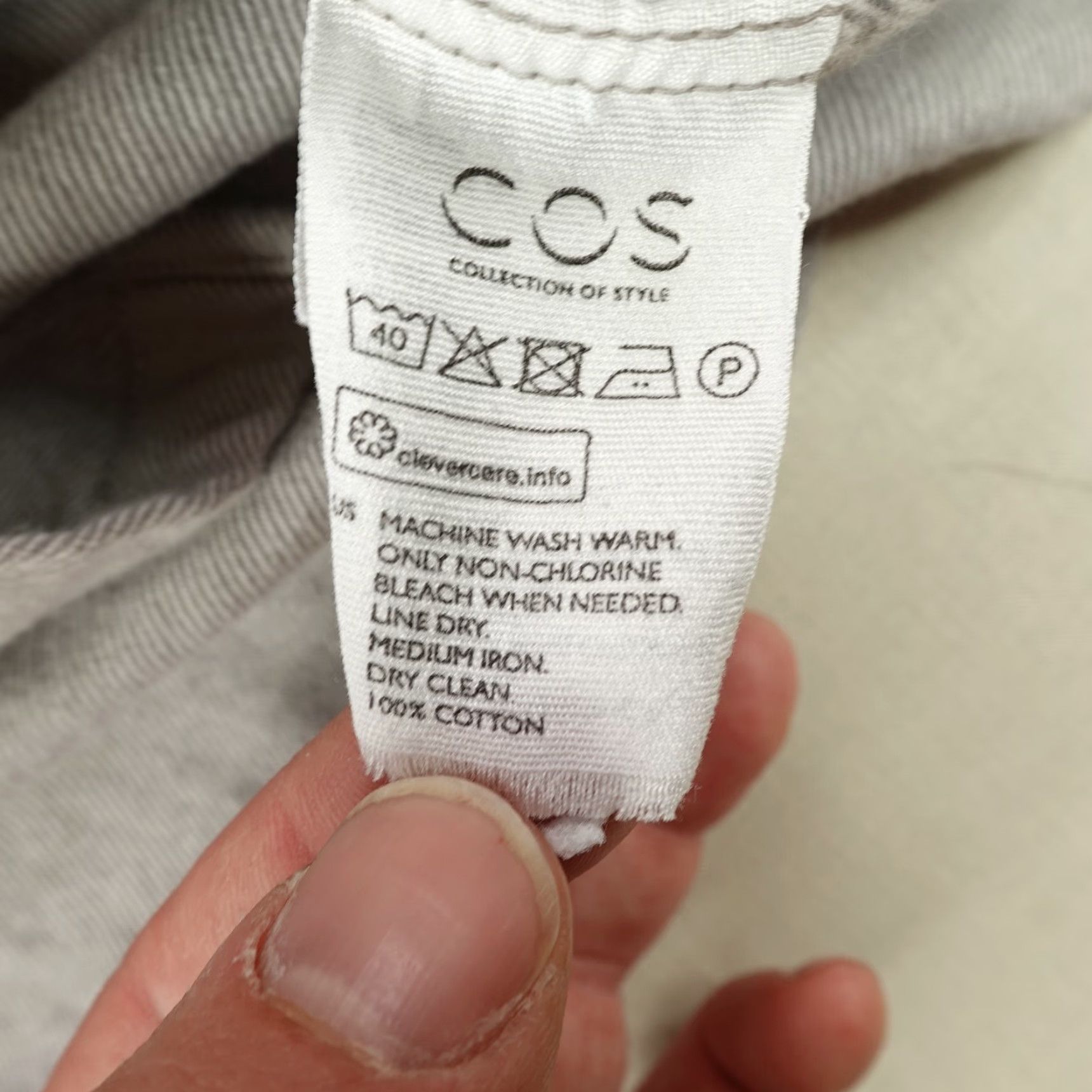 Cos VINTAGE COS Shirt Men's Small Flannel Long Sleeve Button-Up Collared Casual Gray Size US S / EU 44-46 / 1 - 5 Thumbnail