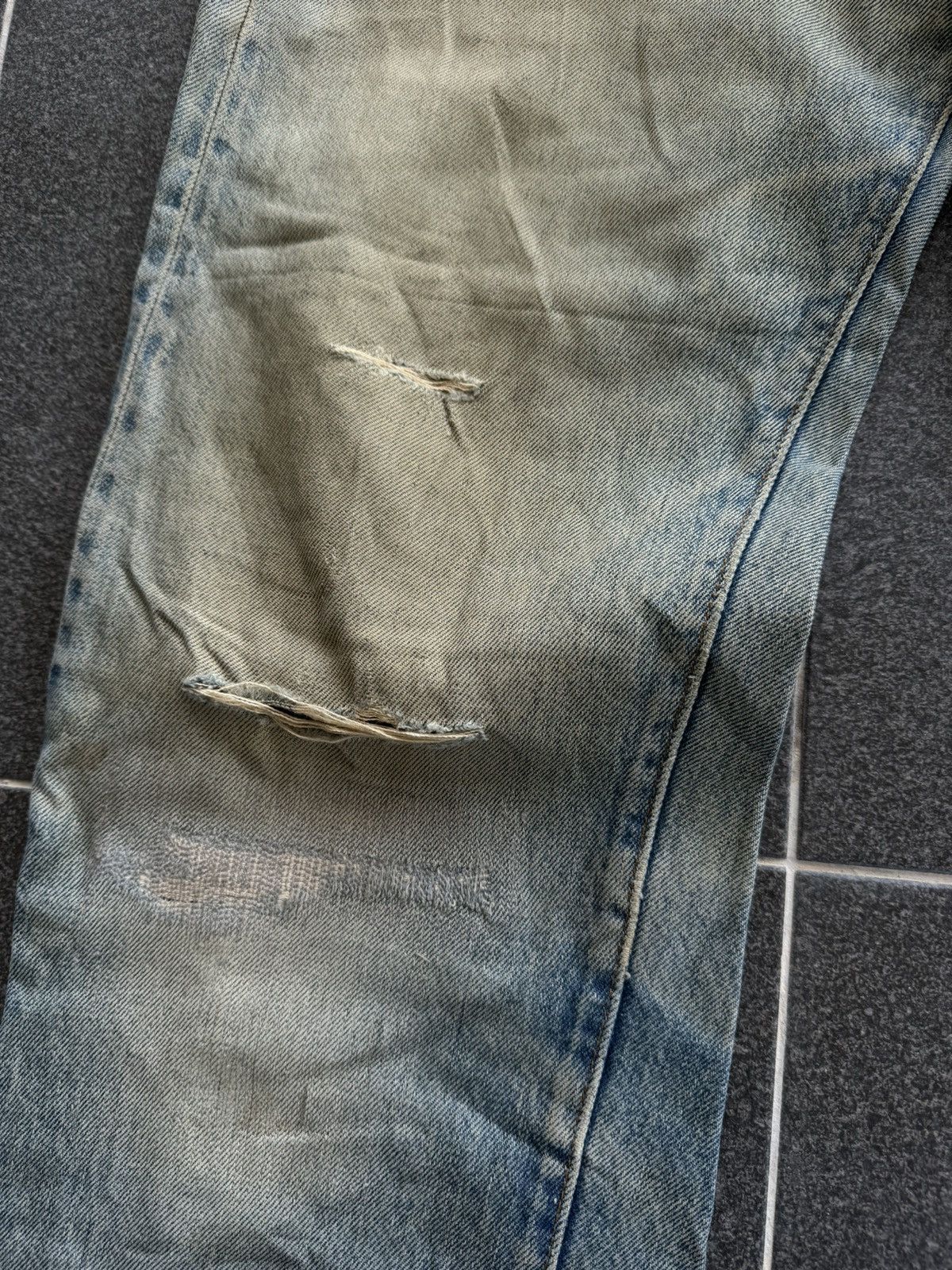 Levi's Vintage 80s Levi's 501 Selvedge Distressed Jeans Kurt Cobain Size US 31 - 6 Thumbnail