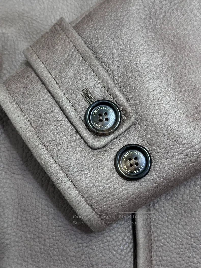Brunello Cucinelli Brunello Cucinelli Leather and Fur Combination Leather Jac Size US M / EU 48-50 / 2 - 6 Thumbnail
