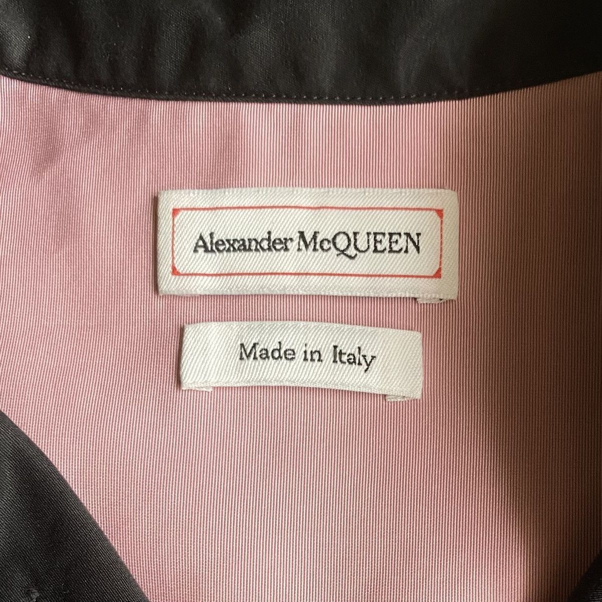 Alexander McQueen Pink/Blk Open Collar Bowling Shirt Size US L / EU 52-54 / 3 - 5 Thumbnail
