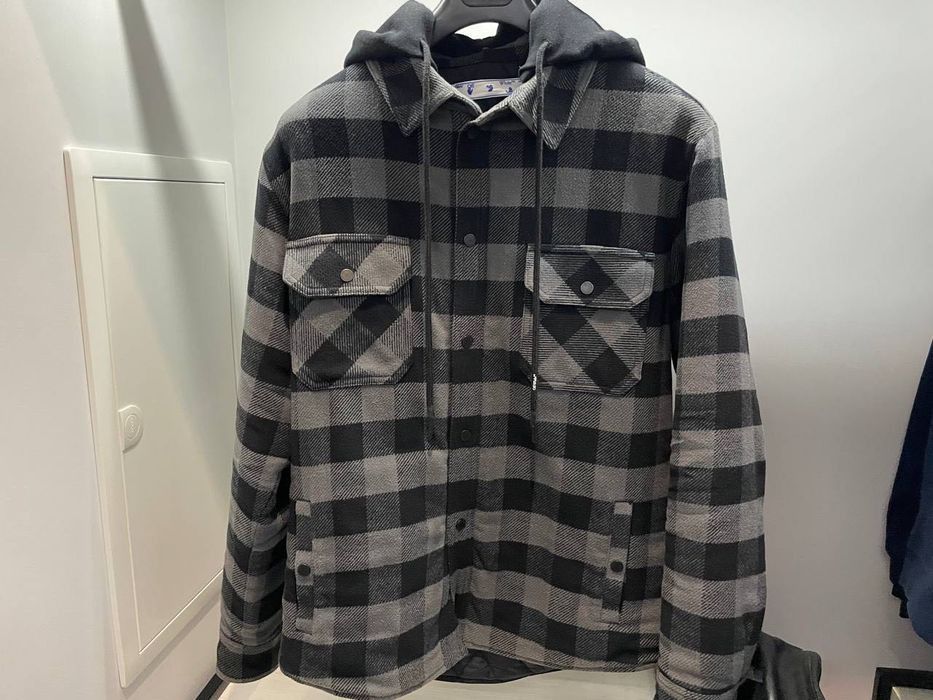 Off-White Off-White Jacket-Shirt Flannel Hooded RARE Size US S / EU 44-46 / 1 - 1 Thumbnail