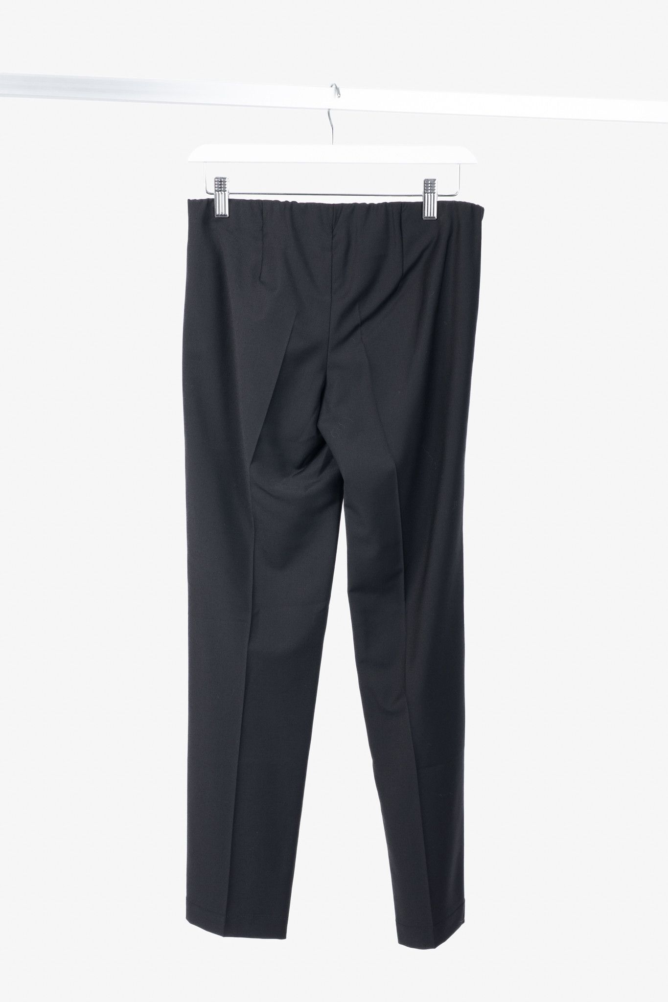 Brunello Cucinelli Brunello Cucinelli SS/15 Black Stretch-Wool Pull-On Trousers Size 27" / US 4 / IT 40 - 2 Thumbnail