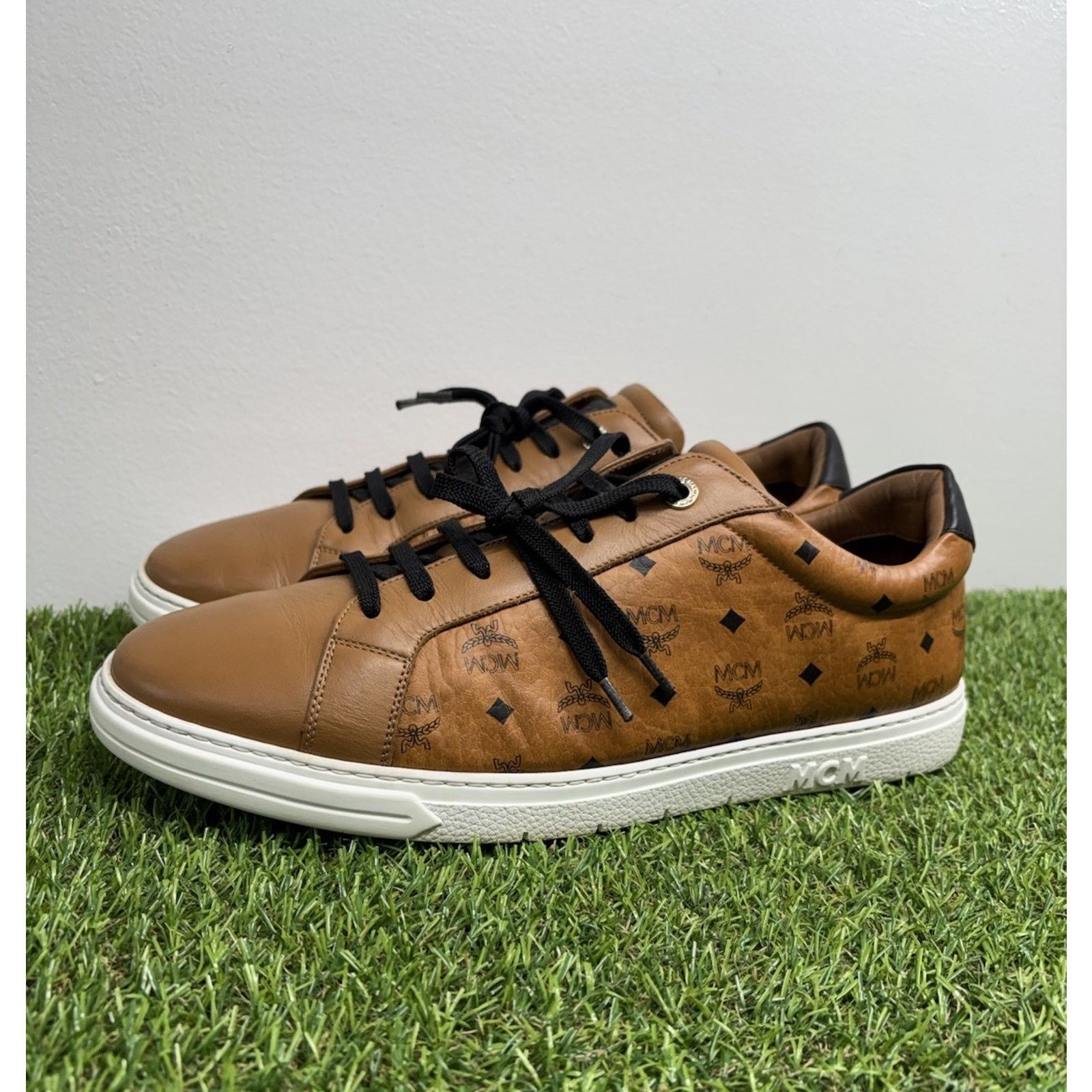 MCM MCM Terrain monogram-print sneakers | GOOD CONDITION! Size US 12 / EU 45 - 1 Thumbnail