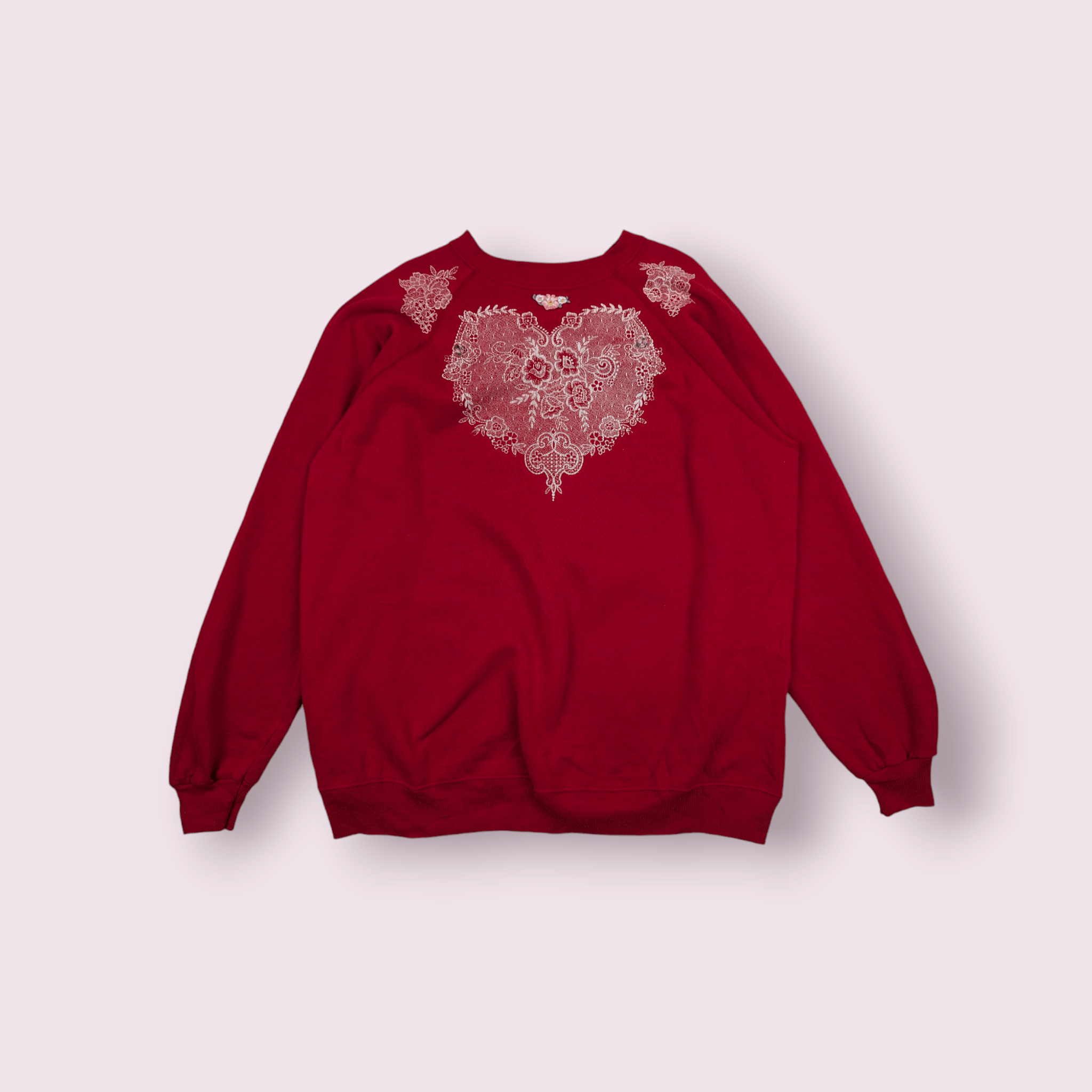 Hanes Vintage 90's HANES Love Embroidered Custom Jumper Sweatshirt Size XL / US 12-14 / IT 48-50 - 1 Thumbnail