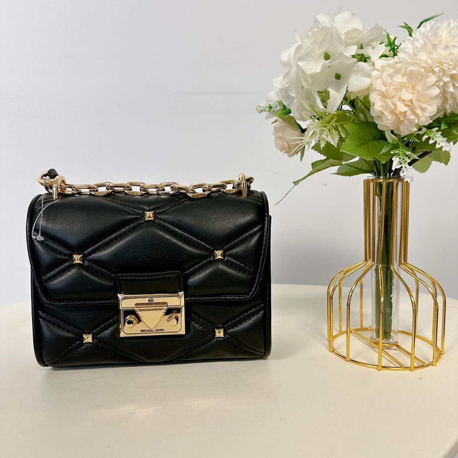 Michael Kors Michael Kors 35S2GNRC1I Serena Small Flap xbody bag Studs Size ONE SIZE - 2 Thumbnail