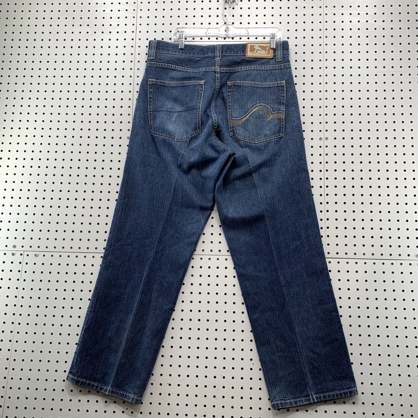 Vintage VINTAGE DrunkNMunky Embroidered Baggy Jeans Mens 36x31 Blue Grunge Skater Size US 36 / EU 52 - 6 Thumbnail