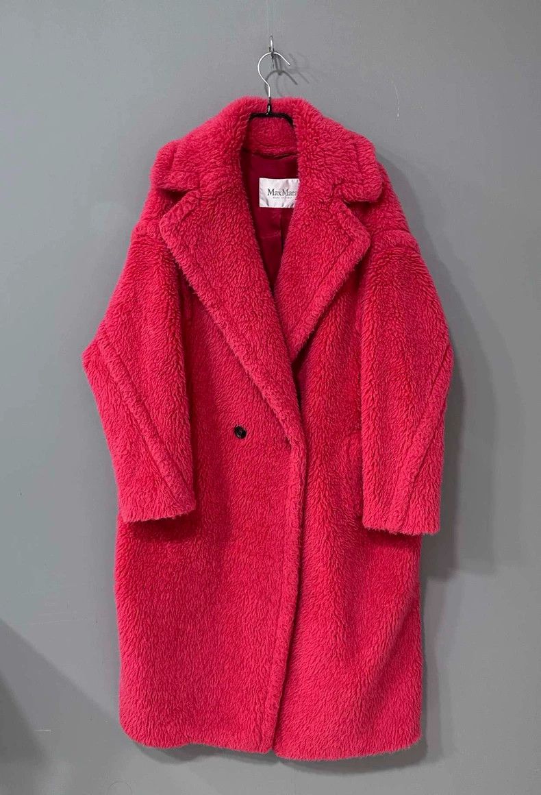 Max Mara Max Mara Red Teddy Coat Size S / US 4 / IT 40 - 1 Thumbnail