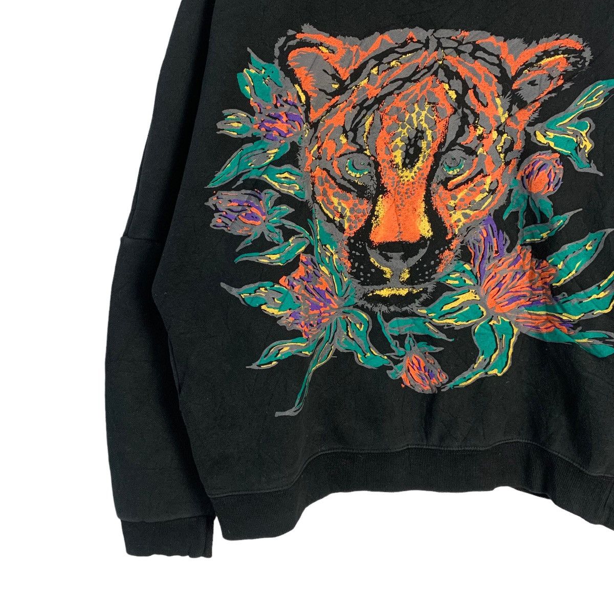 Japanese Brand Ogazzakki Tiger Print Sweatshirt Size M / US 6-8 / IT 42-44 - 2 Thumbnail