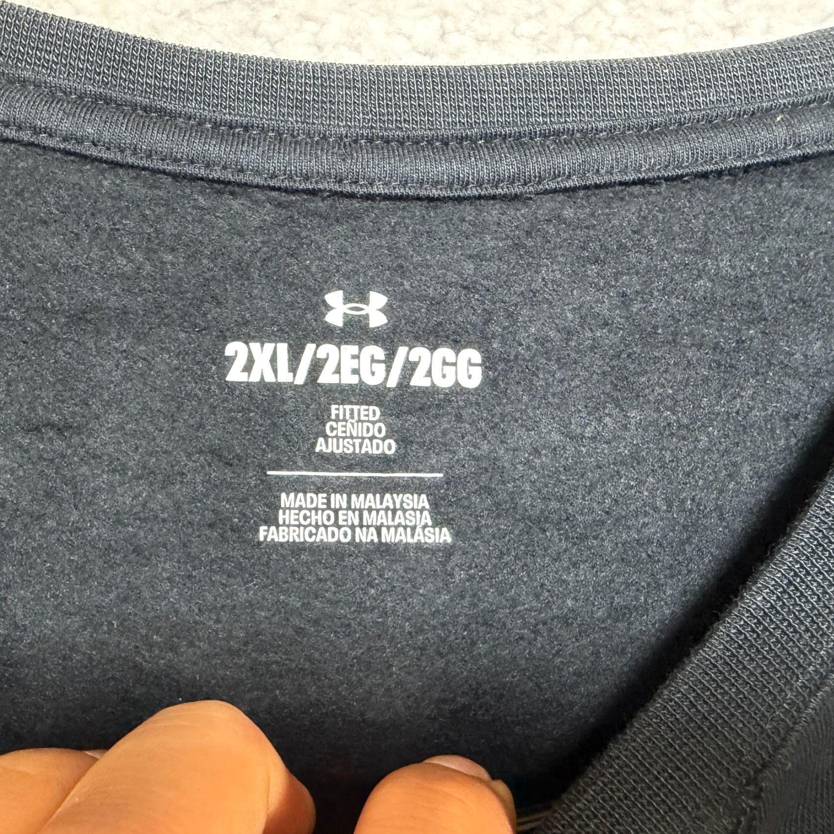 Under Armour VINTAGE Under Armour Project Rock Eagle Black Heavyweight Short Sleeve Sweatshirt 2XL Size US XXL / EU 58 / 5 - 4 Thumbnail
