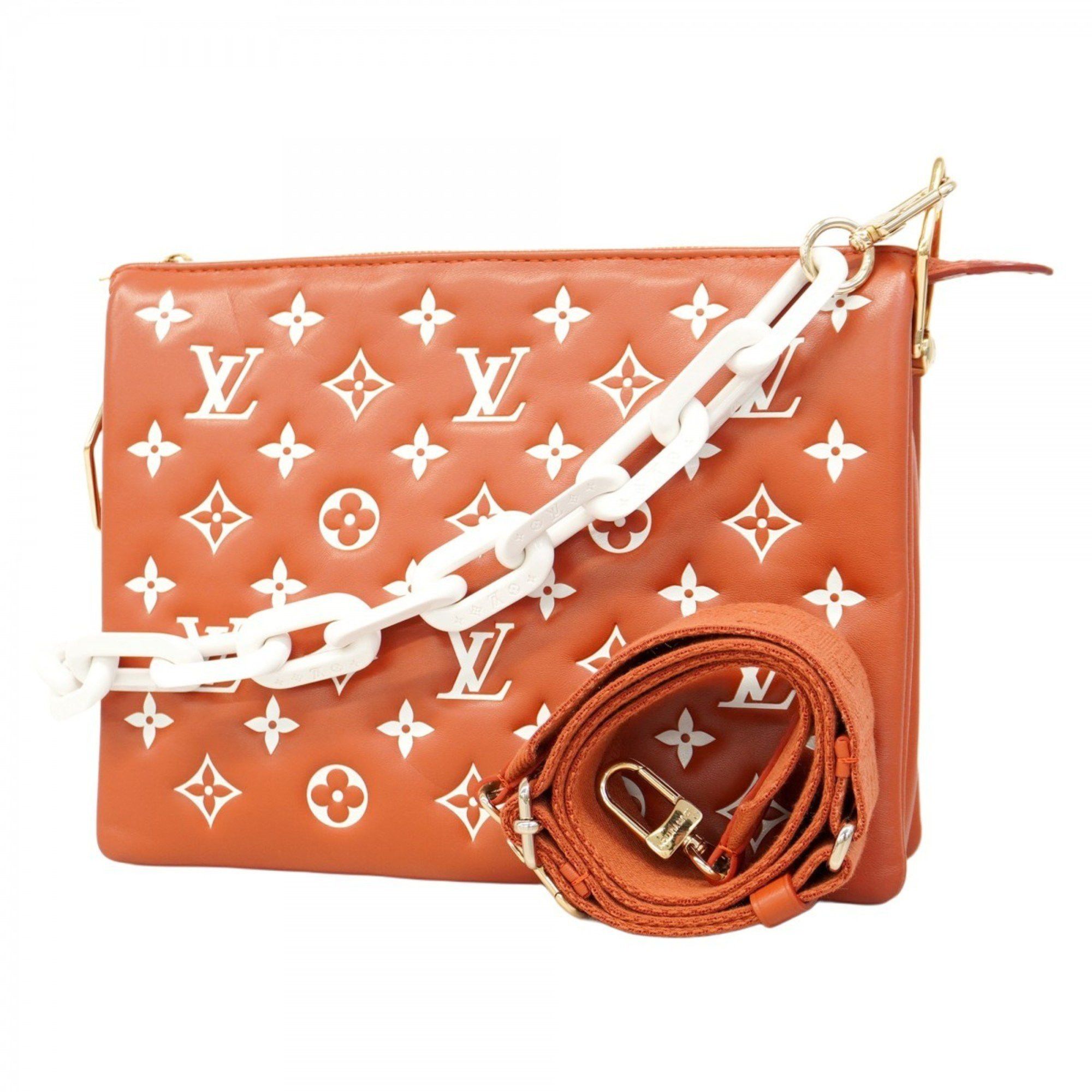 Louis Vuitton Shoulder Bag Coussin Pm M20761 Terracotta Ladies, Women's