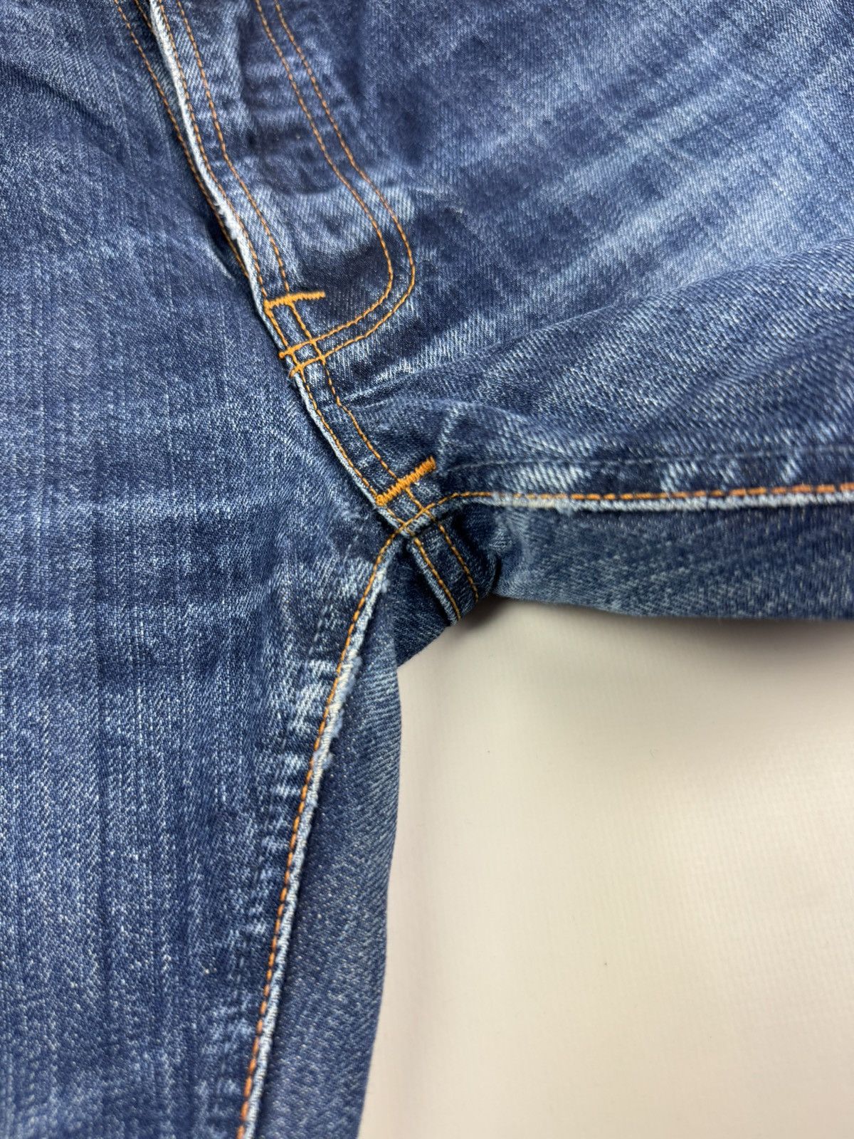 Nudie Jeans Nudie Jeans Steady Eddie Washed Selvage Denim Jeans Pants Size US 30 / EU 46 - 8 Thumbnail