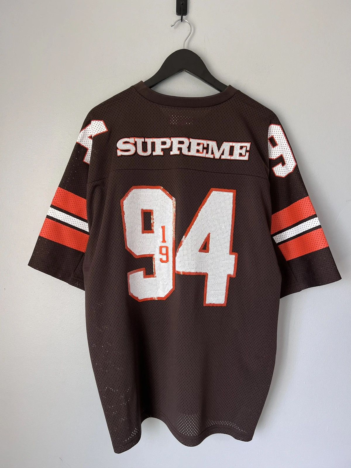 Supreme Supreme Sequin Football Jersey Size US XL / EU 56 / 4 - 4 Thumbnail