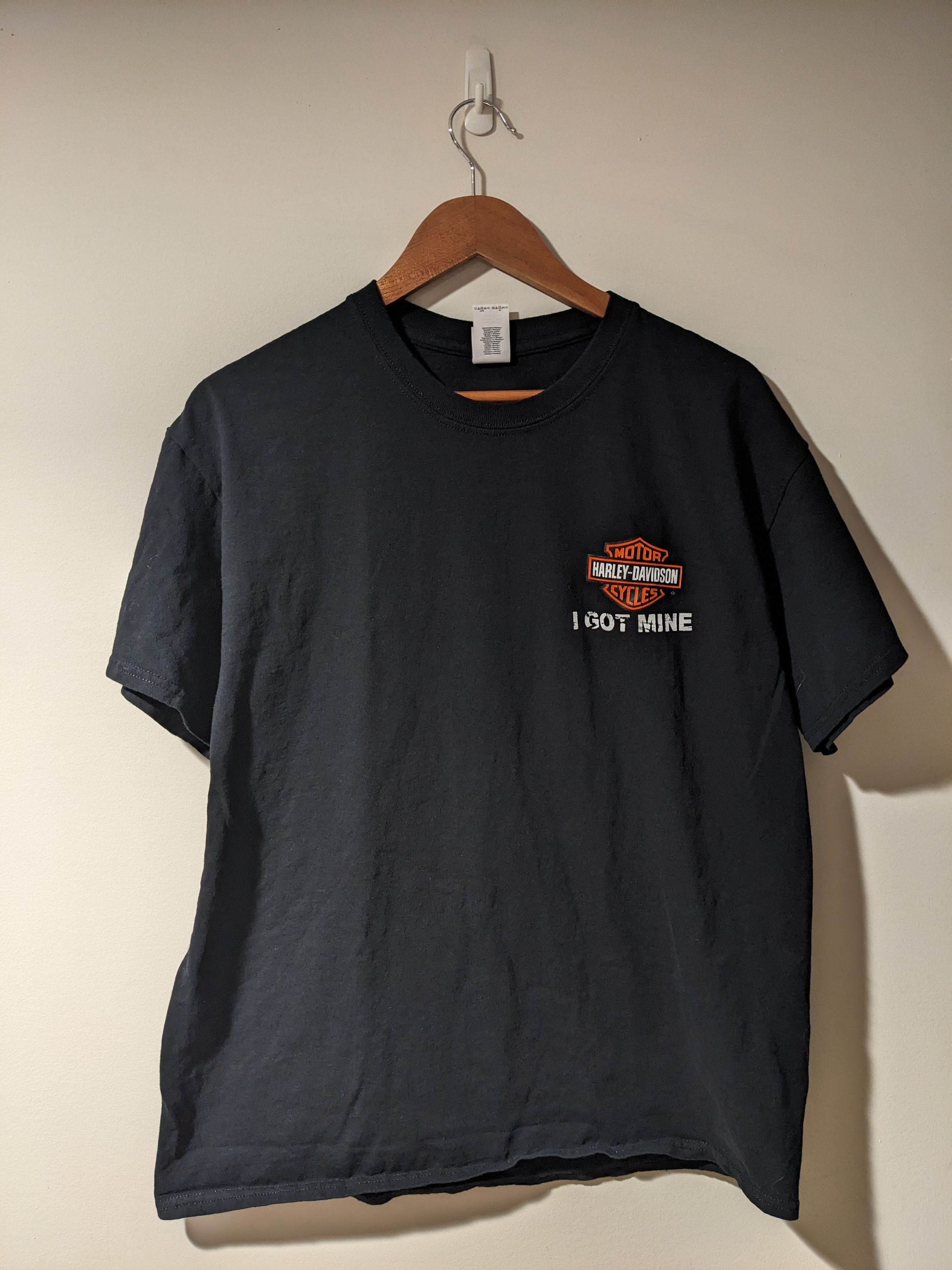 Gildan × Harley Davidson Harley Davidson Motorcycle Horsepower I Got Mine T-Shirt Size US L / EU 52-54 / 3 - 3 Thumbnail