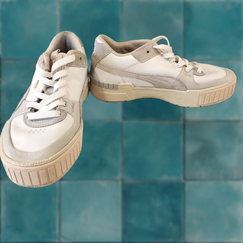Puma PUMA Cali Sport Mix Platform Sneakers 371202-02 US Women's Size 8 White Platform Sneaker Shoes Women's 8 Platform Shoes Spring Summer Fall Nike Size US 8 / IT 38 - 1 Thumbnail