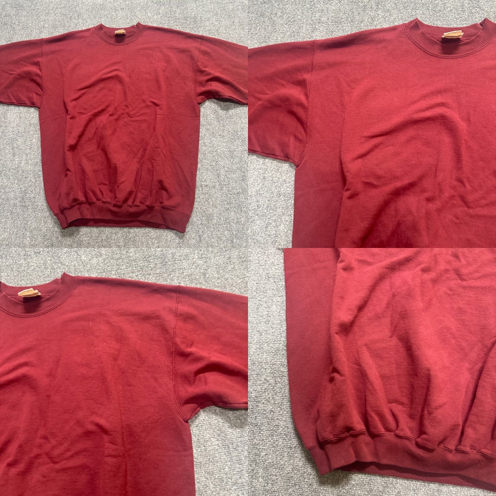 Vintage VINTAGE Port & Company Sweatshirt XL Men Red Cotton Blend Lounge Pullover Shirt/Hoody Size US XL / EU 56 / 4 - 8 Thumbnail