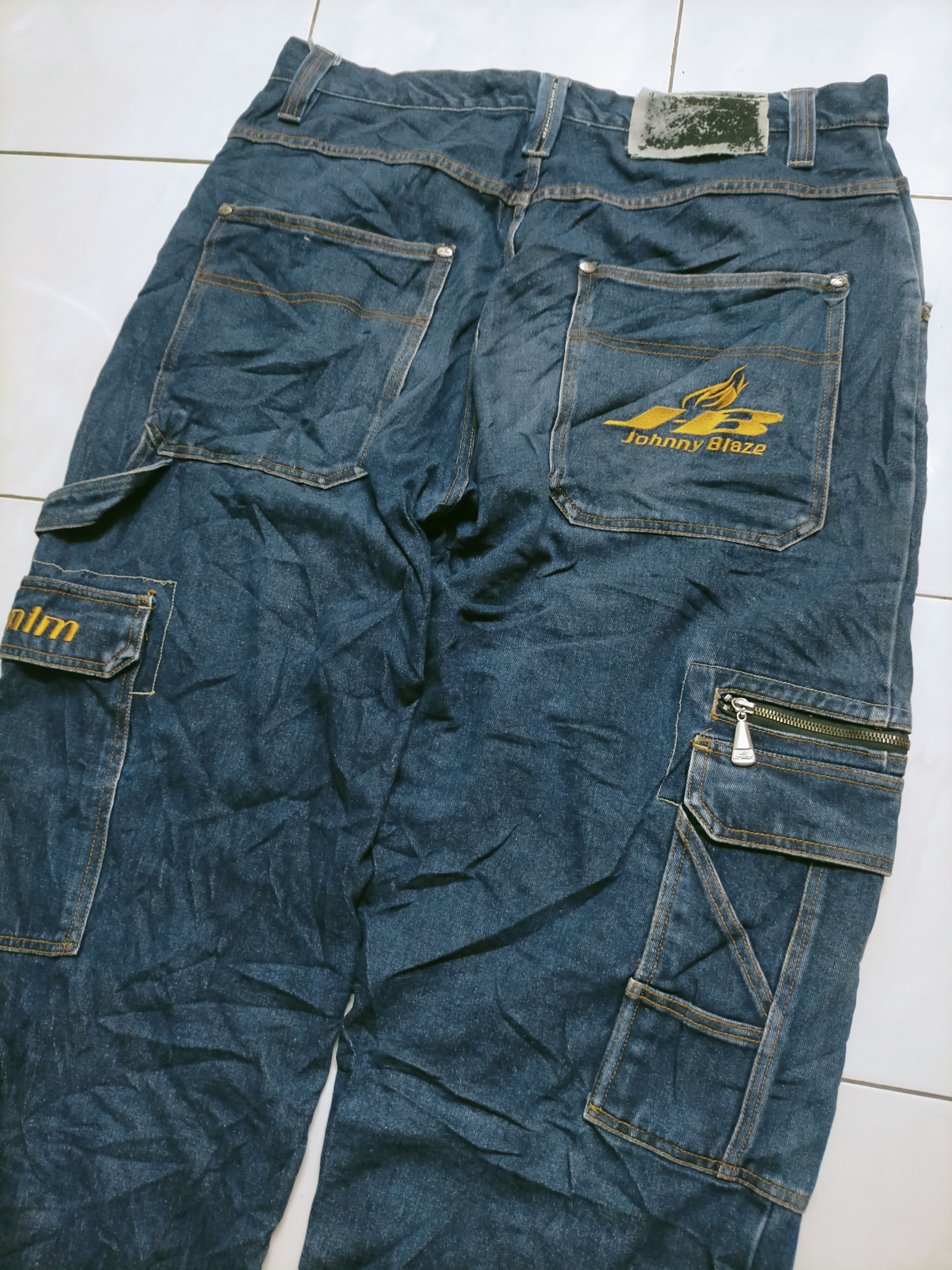 Southpole 🔥 Johnny Blaze Baggy Cargo Carpenter Jeans Size US 38 / EU 54 - 2 Thumbnail