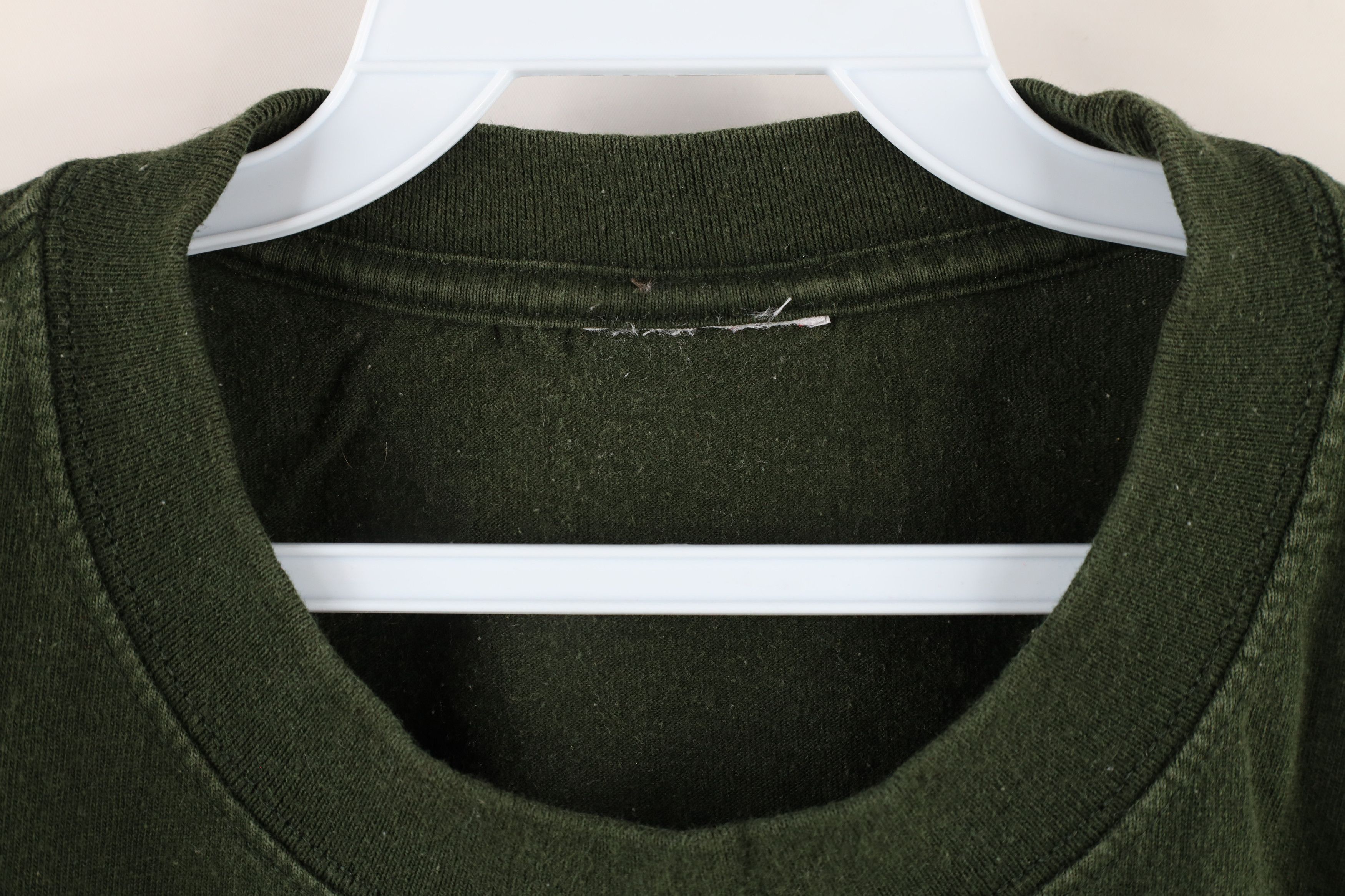 Vintage Vintage 90s Streetwear Heavyweight T-Shirt Green Cotton Size US XXL / EU 58 / 5 - 4 Thumbnail