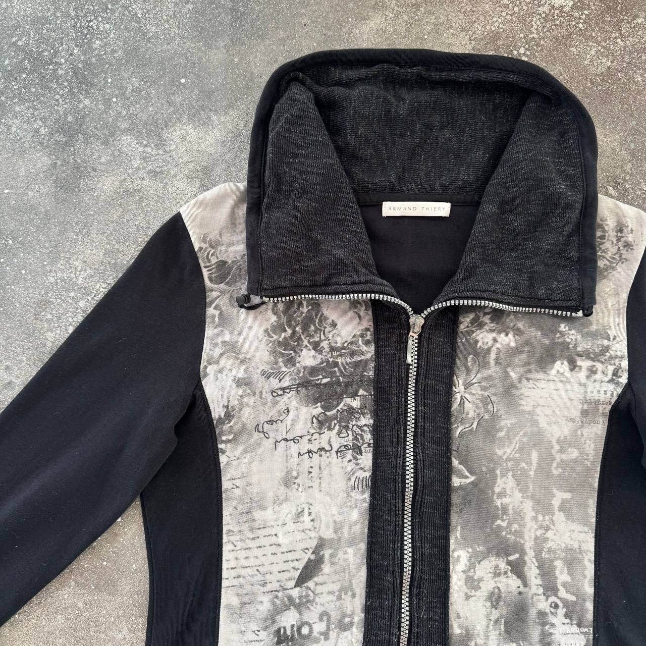 If Six Was Nine Avant Garde Zip Long Sleeve Top (Cop Copine Style) Size L / US 10 / IT 46 - 3 Thumbnail