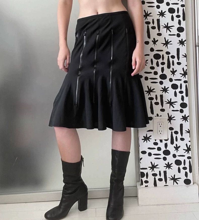 Junya Watanabe Junya Watanabe Wool Zip Mermaid Skirt Size 27" / US 4 / IT 40 - 1 Thumbnail