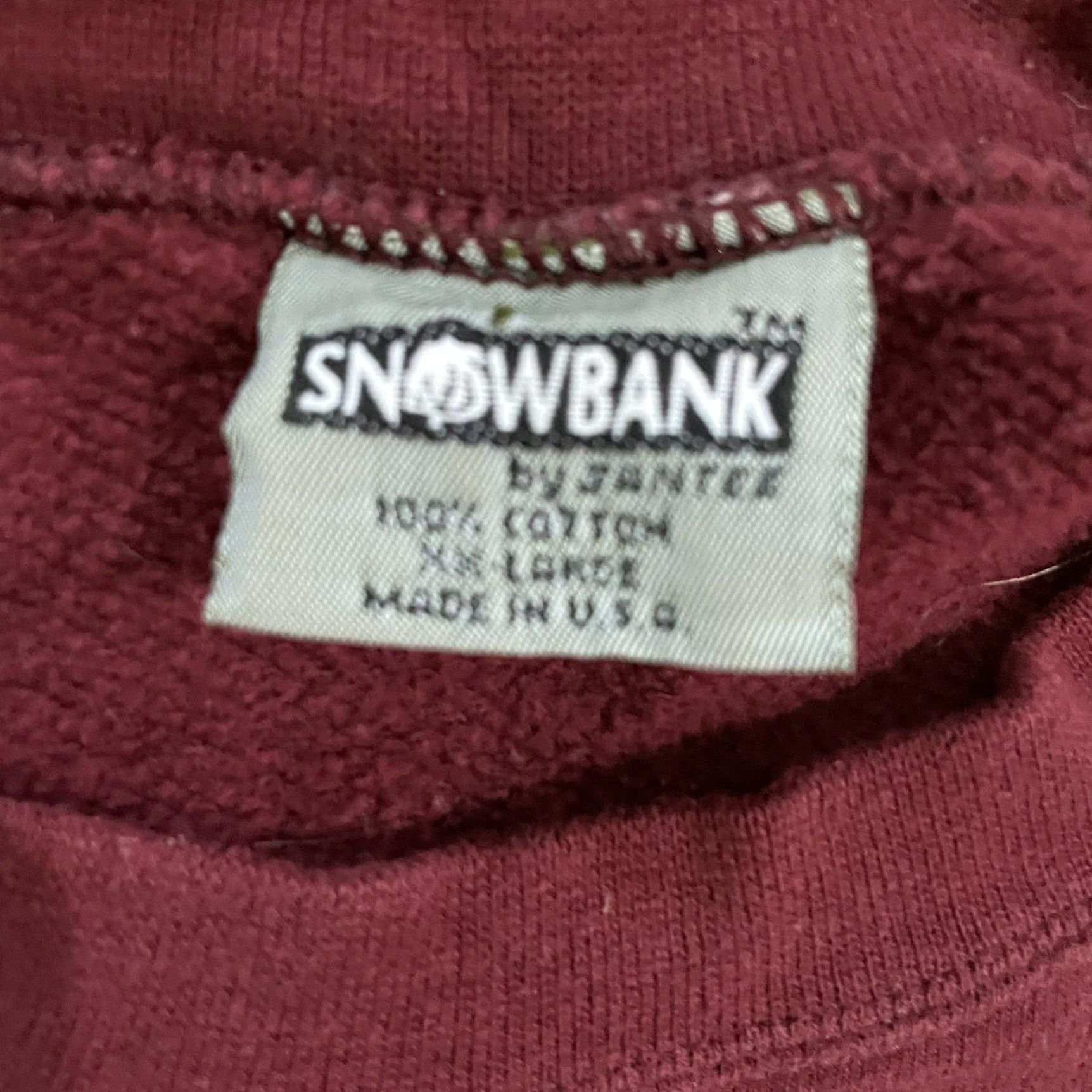 Vintage VTG Snowbank Virginia Tech Sweatervers 100% cotton maroon Mens 2XL USA Pullover Sweater Size US XXL / EU 58 / 5 - 4 Thumbnail