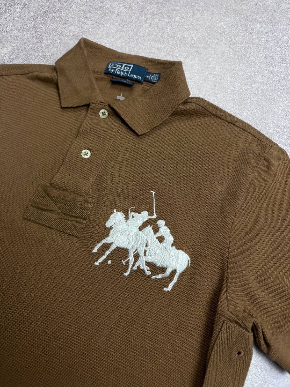 Polo Ralph Lauren Vintage Polo Ralph Lauren Brown Y2K Chief Keef Style Shirt S Size US S / EU 44-46 / 1 - 3 Thumbnail