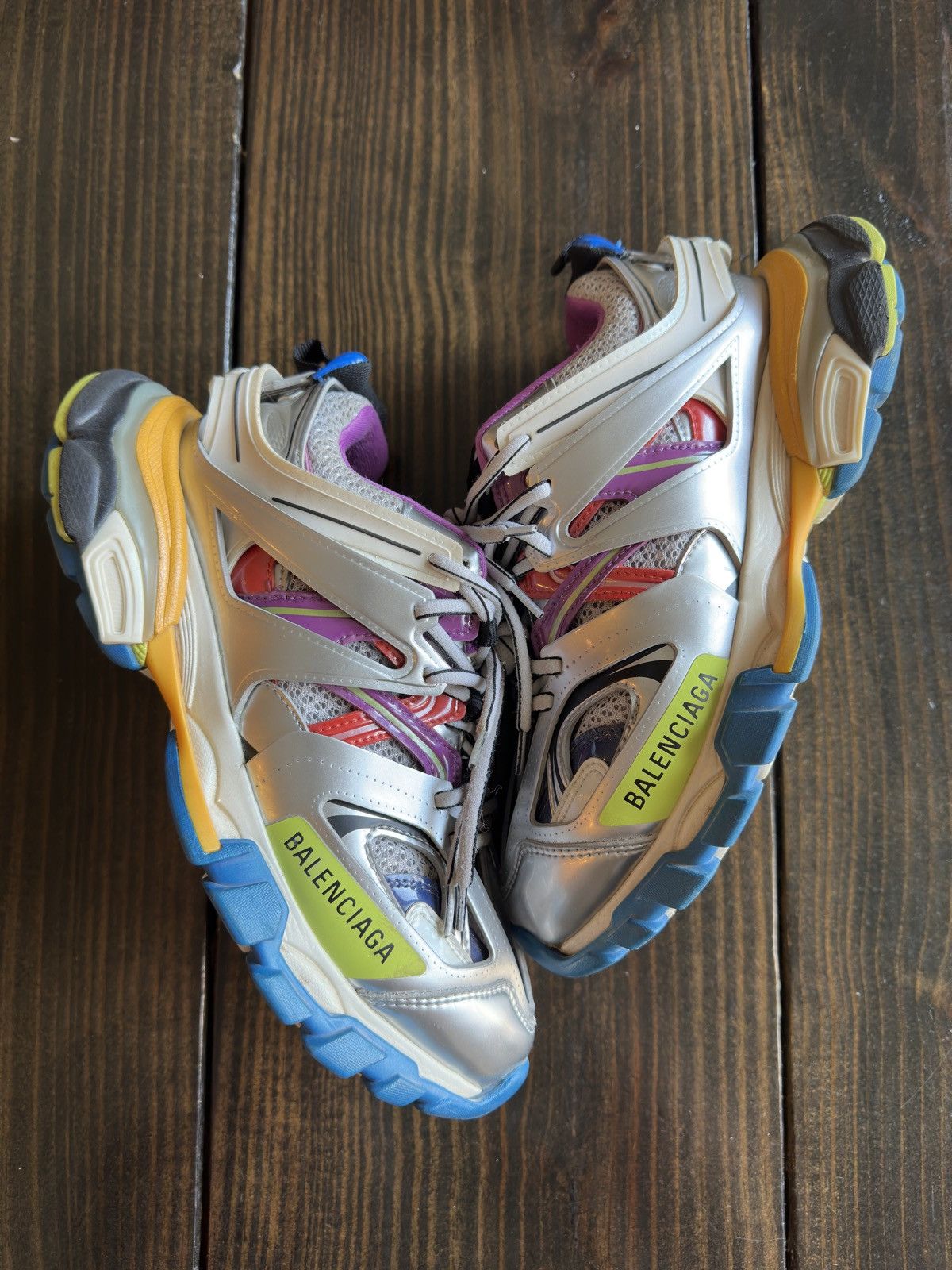 Balenciaga Balenciaga Track Silver Multicolor Size US 8 / IT 38 - 2 Thumbnail