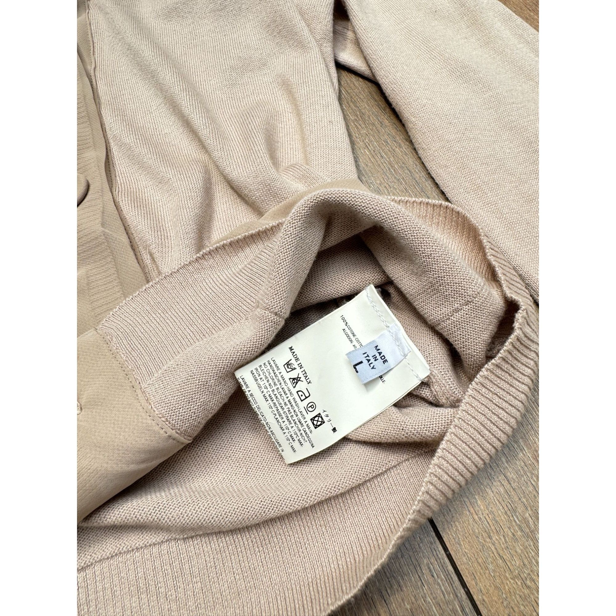 Maison Margiela SS 2006 Beige Sheer-Trimmed Cardigan Size L / US 10 / IT 46 - 5 Thumbnail