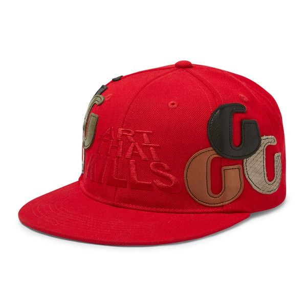 o1mle0226 Size: 7 1/8 / ATK G-Patch Fitted Cap / Hat in Red