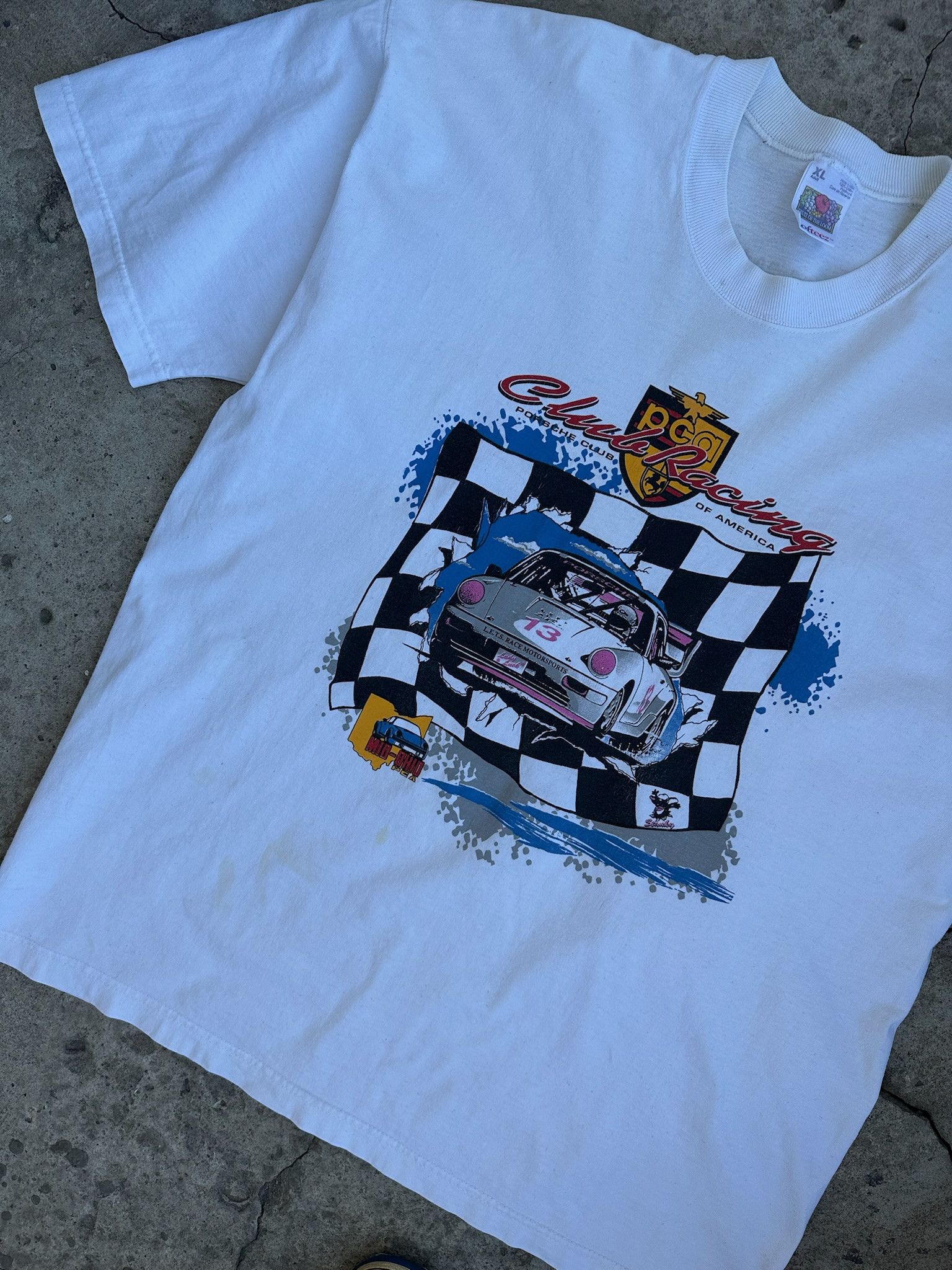 Vintage Vintage 90s Porsche 911 Graphic T Shirt 1996 Size US XL / EU 56 / 4 - 8 Thumbnail