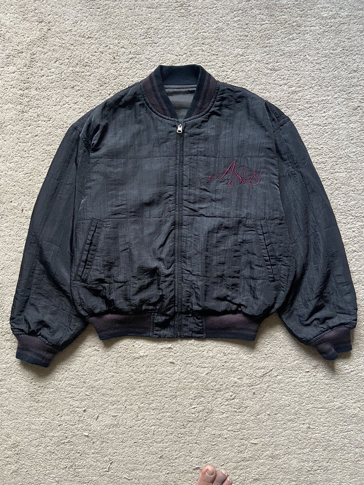 Atelier New Regime × Vintage Vintage A/W 80-90’s Atelier Sab Reversible Bomber Jacket Size US L / EU 52-54 / 3 - 2 Thumbnail