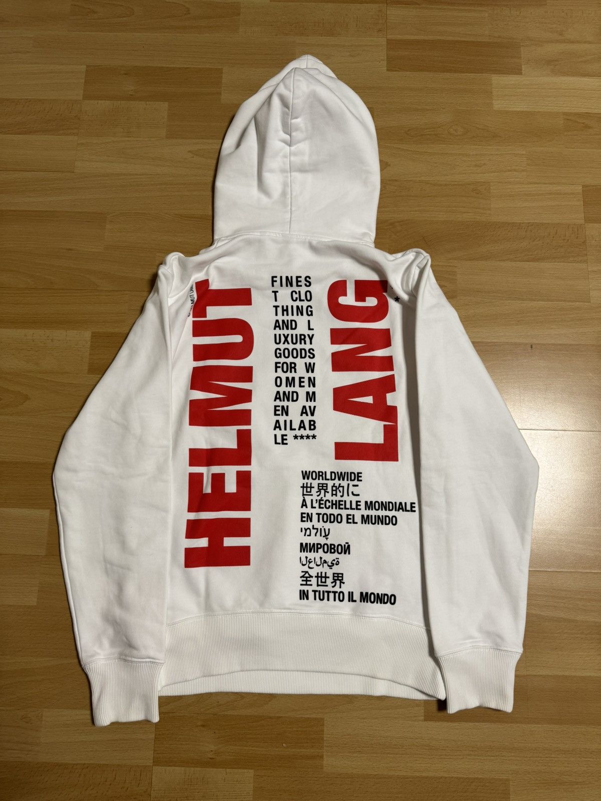 Helmut Lang Helmut Lang „Impress" Worldwide Hoodie Size US S / EU 44-46 / 1 - 1 Thumbnail
