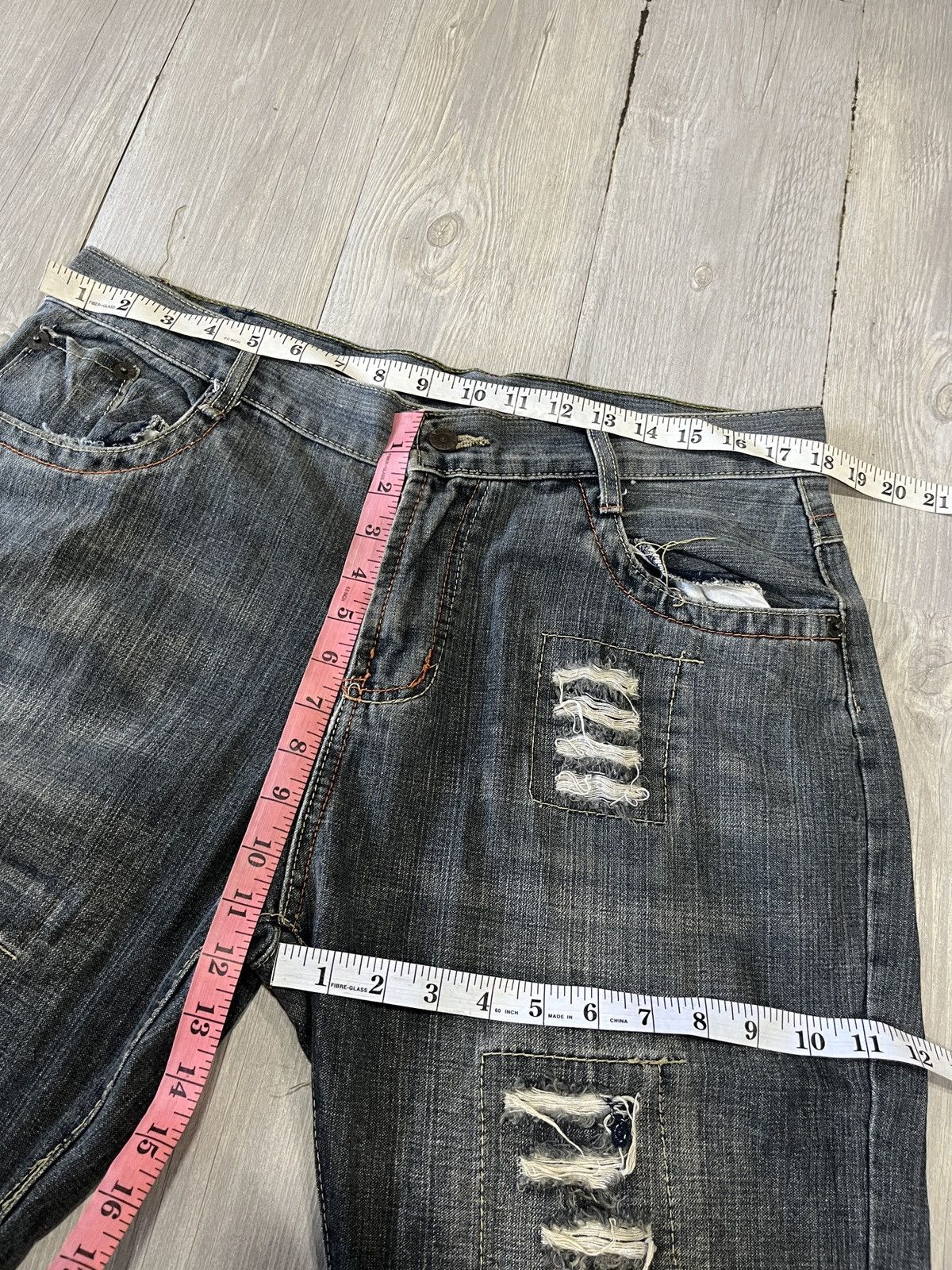 Japanese Brand Distressed denim Size US 36 / EU 52 - 8 Thumbnail