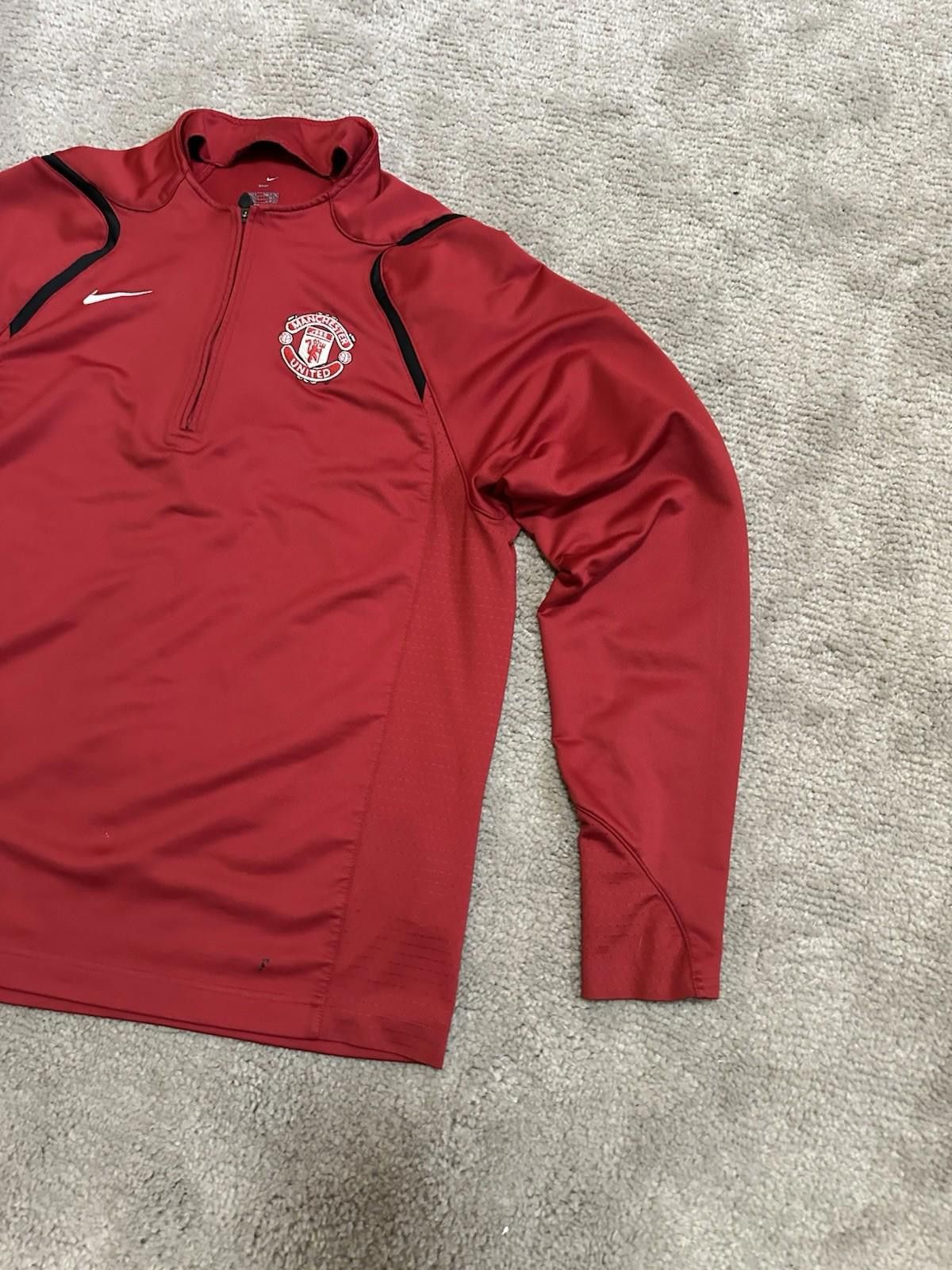 Nike 2006-07 Manchester United Nike 1/4 Football SoccerDrill Top Size US M / EU 48-50 / 2 - 4 Thumbnail