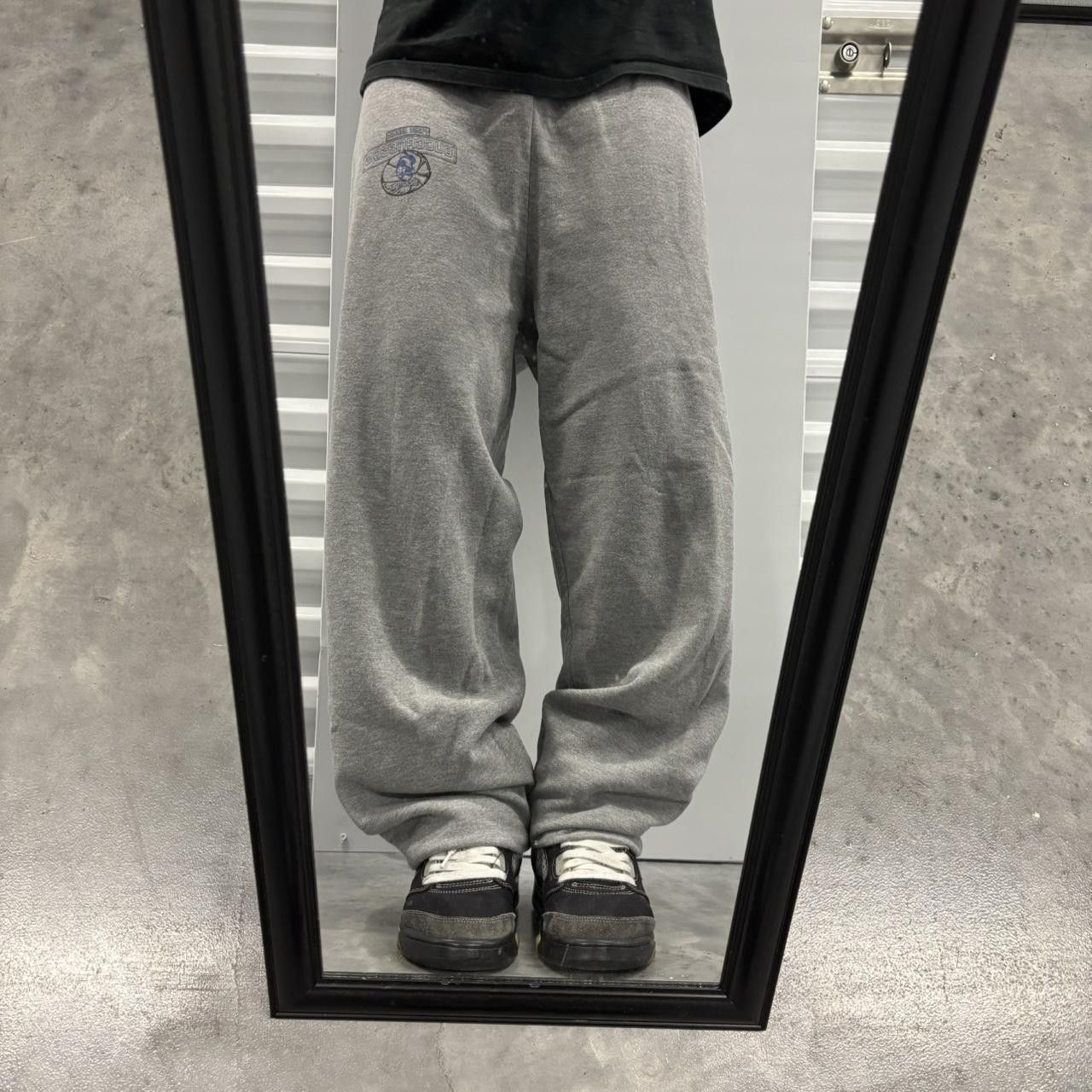 Japanese Brand × Vintage Crazy Vintage Y2K/2000s Grey Skater Essential Sweatpants! Size US 30 / EU 46 - 1 Thumbnail